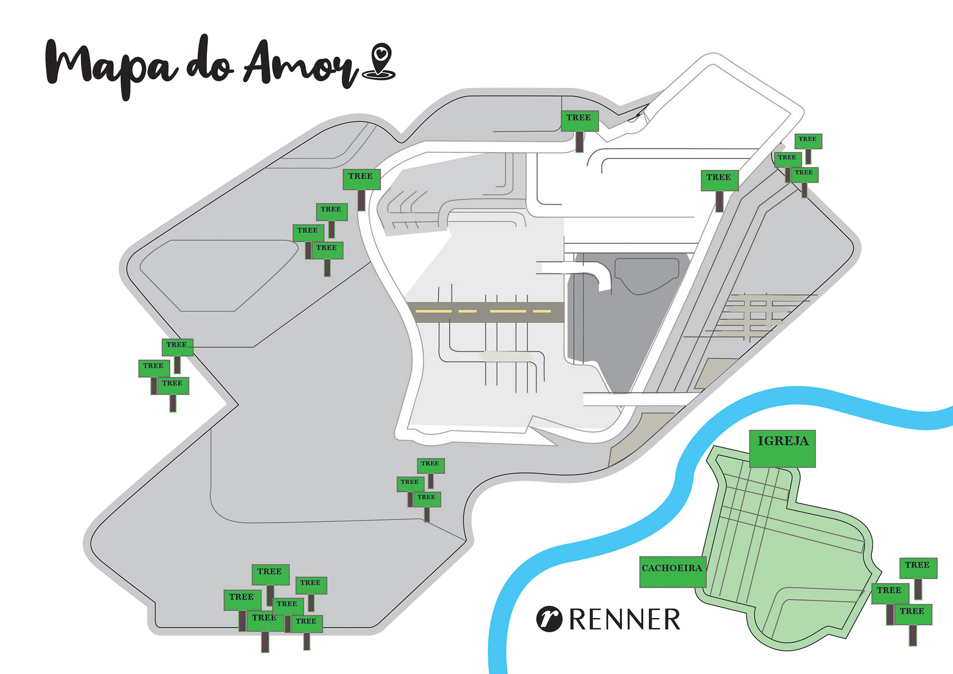 Desenho inicial do mapa (início do projeto)