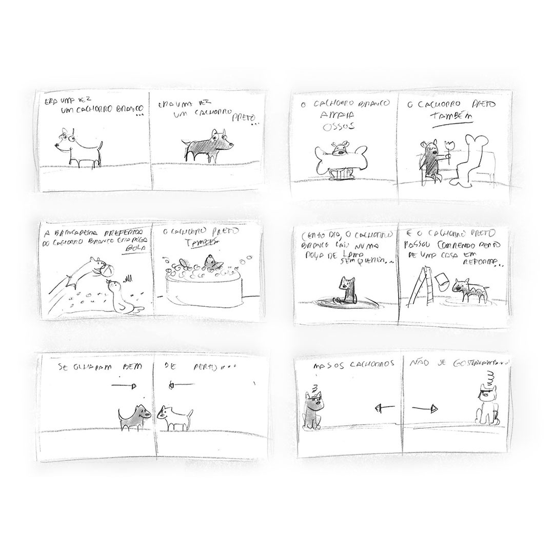 Rascunho do projeto gráfico (estrutura)