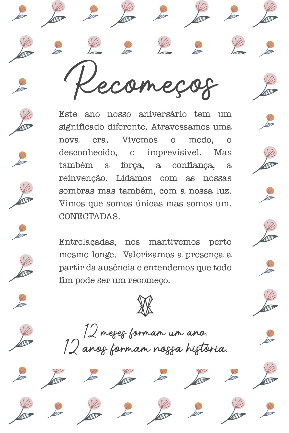 Cartão para clientes verso