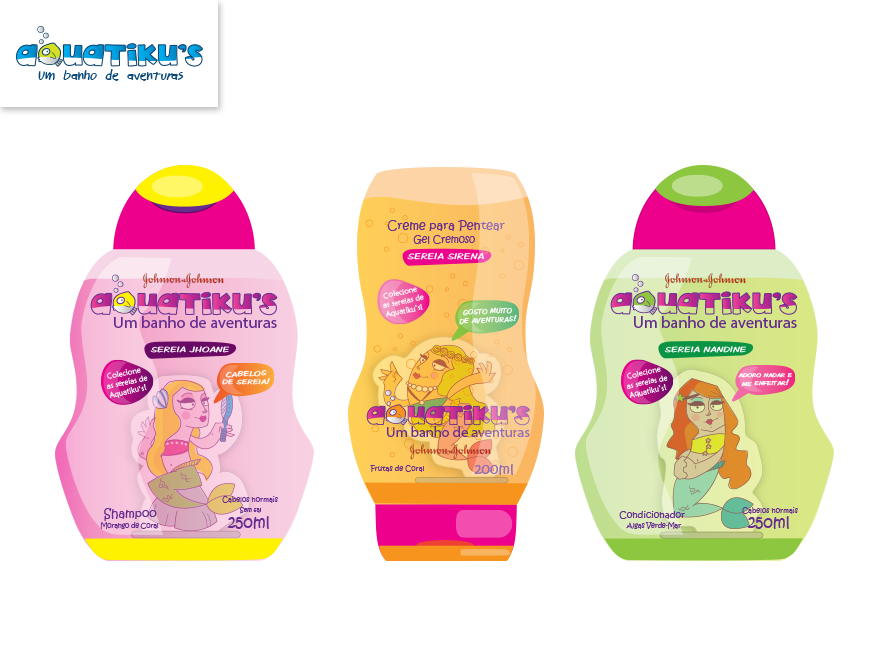 Linha de banho J&J meninas