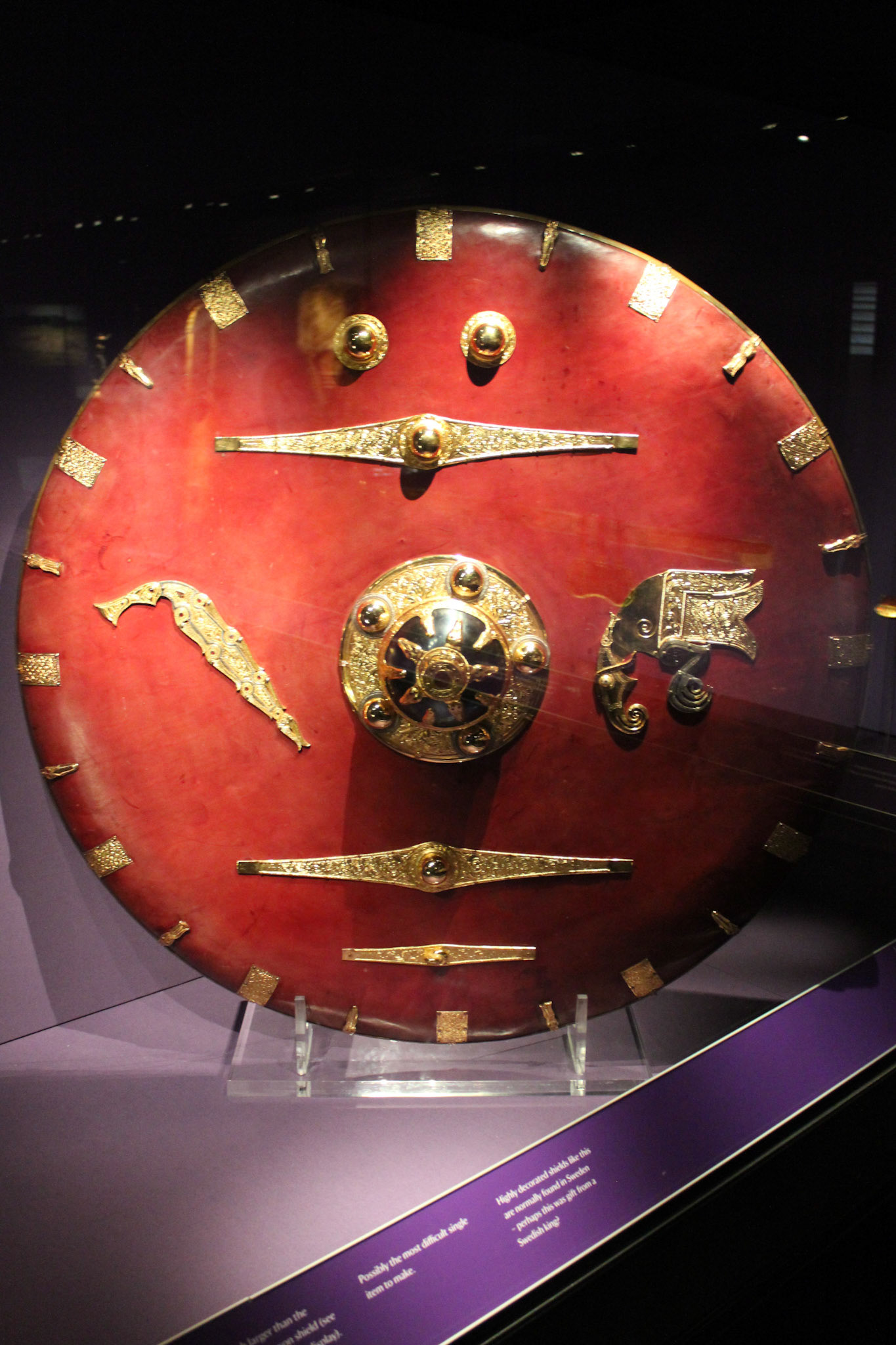 Replica ceremonial shield, Sutton Hoo, 2012