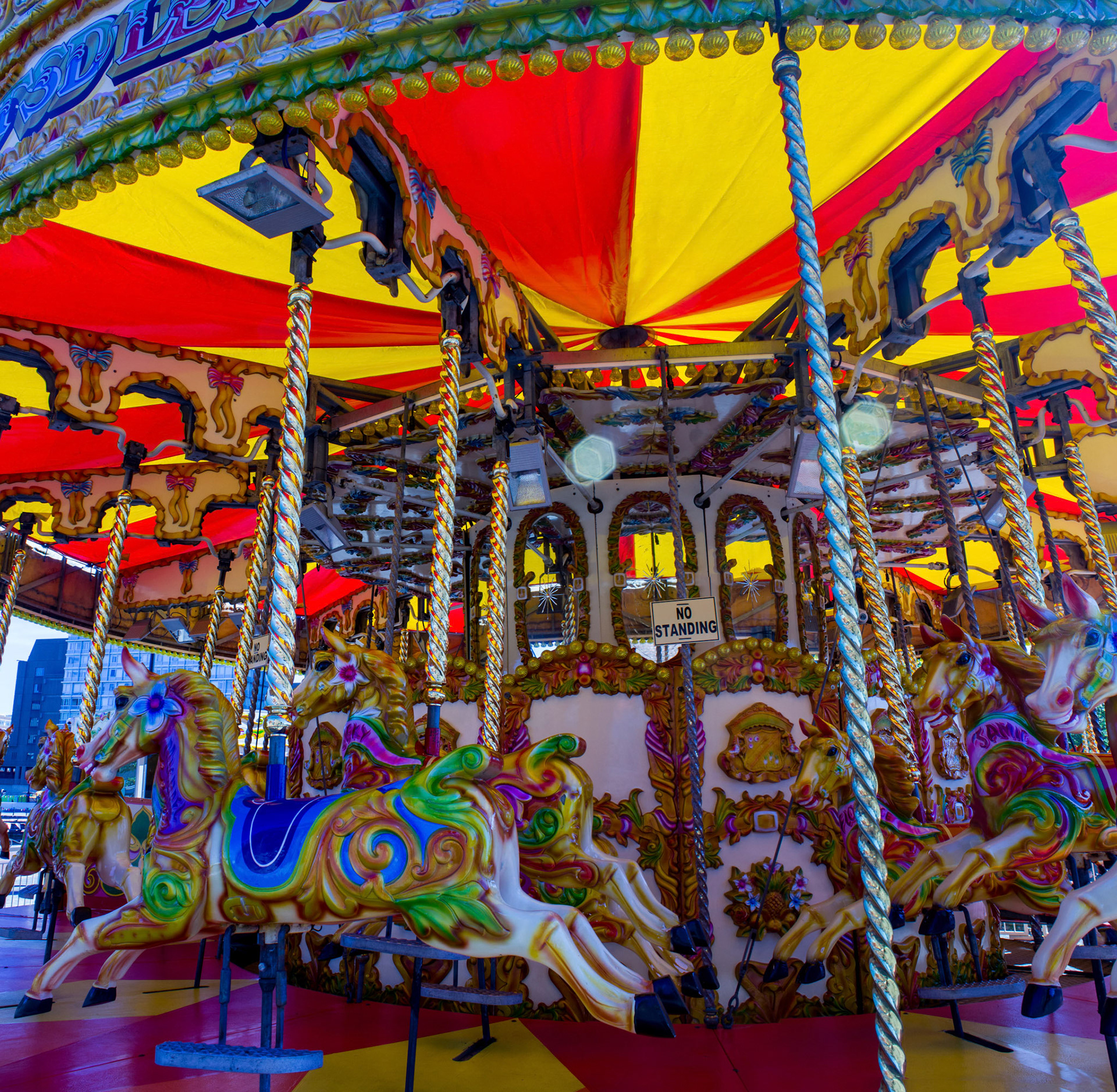Albert Dock carousel, 2018