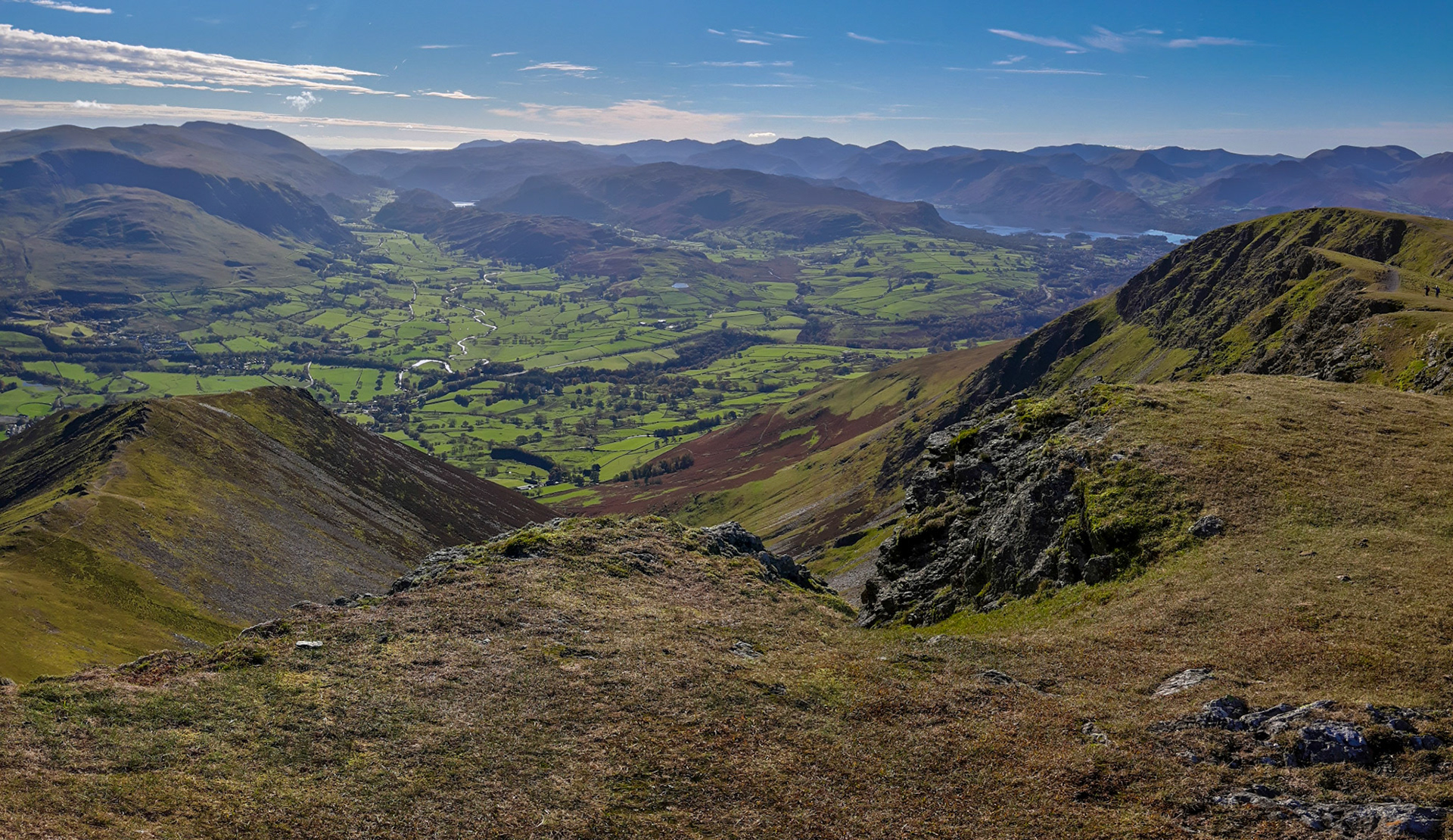 St John in the Vale and Derwentwater from Blencathra