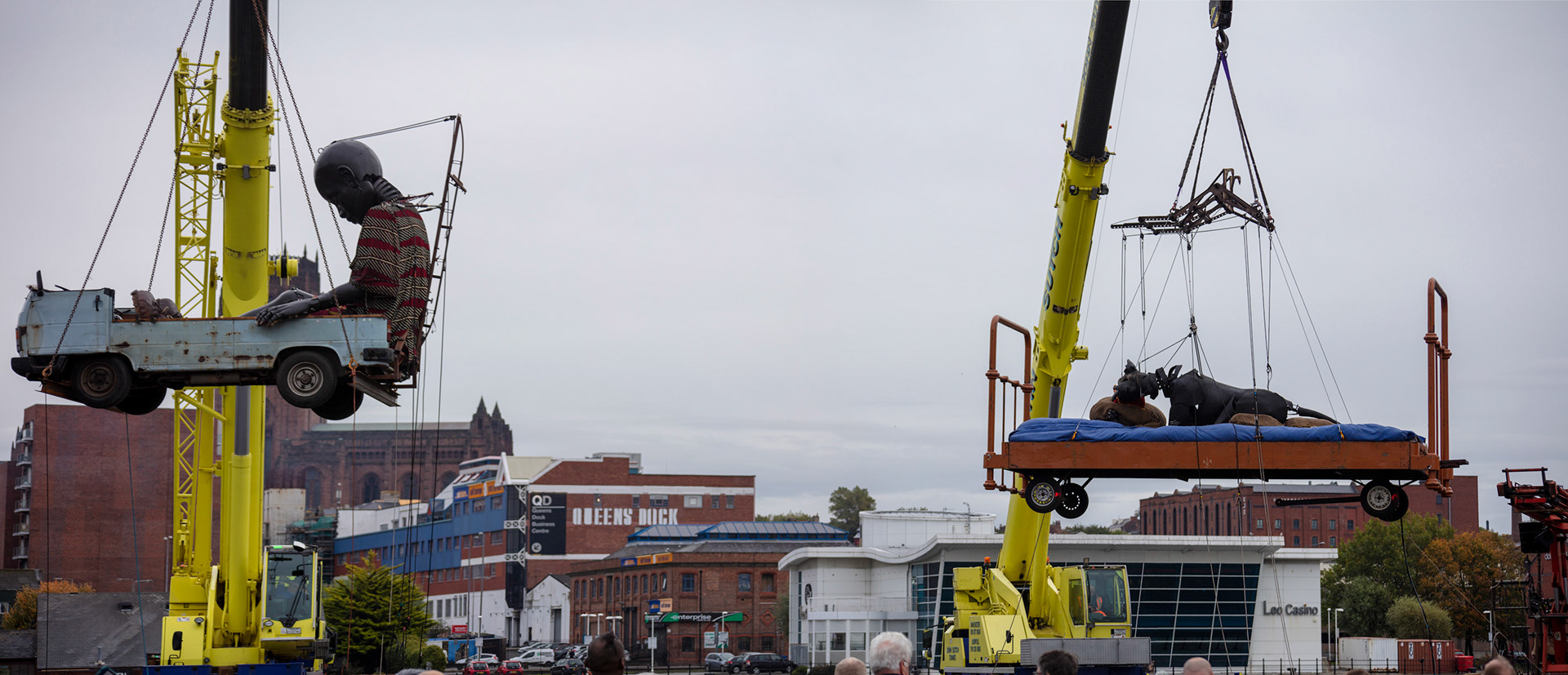 Boy Giant and Xolo, Queens Dock, 2018