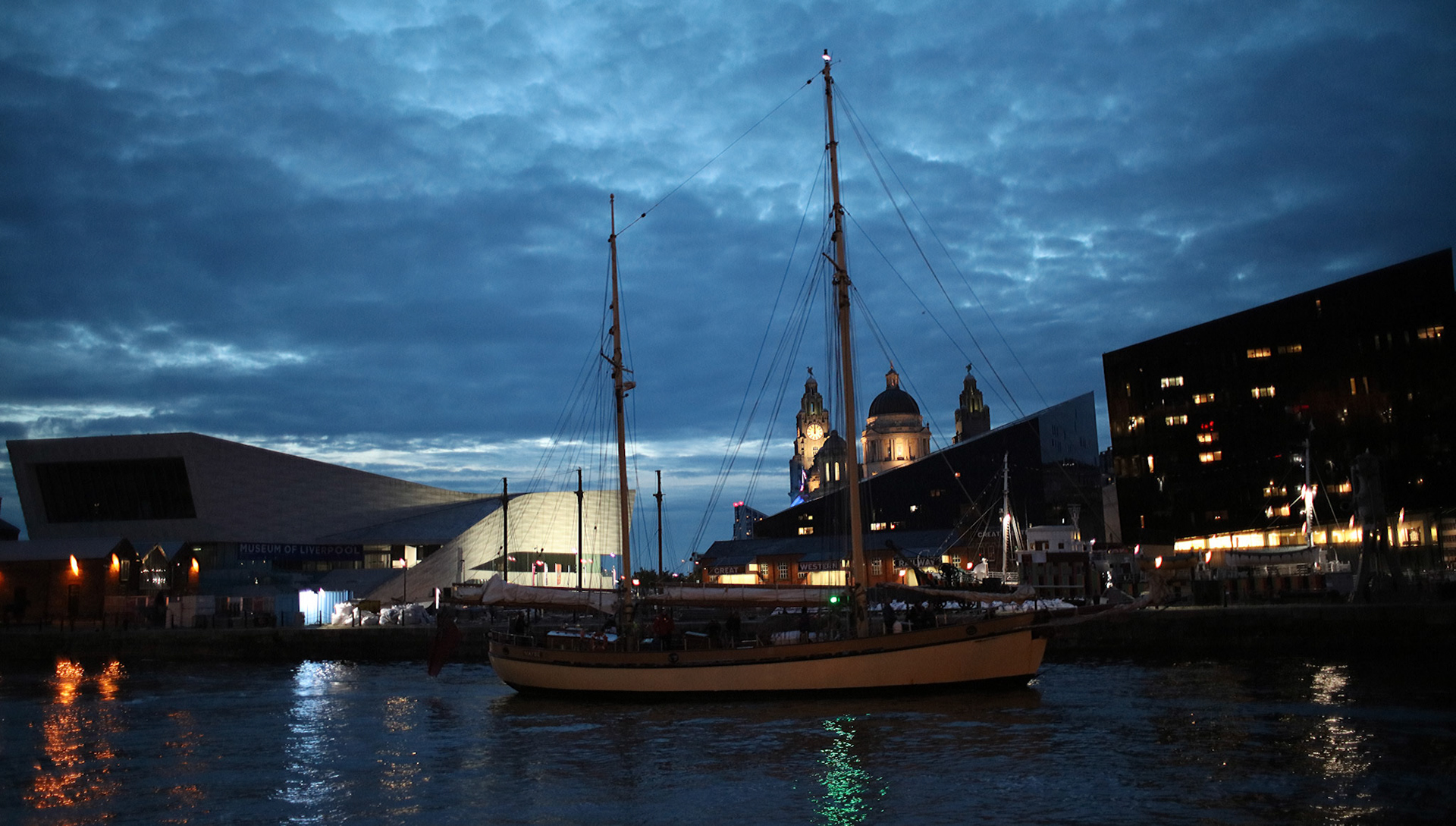Tall ship at Pier Head, 2017