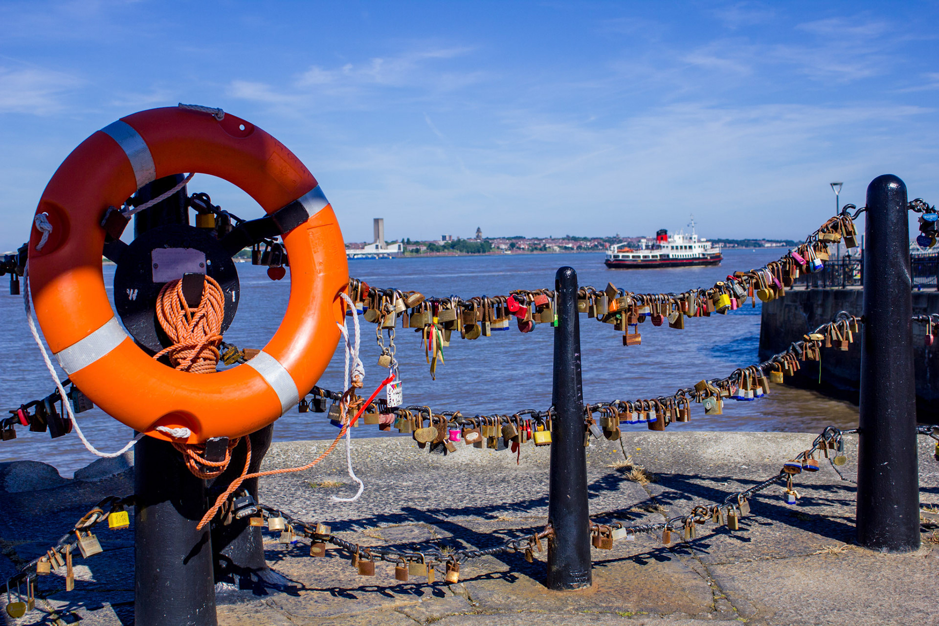 Lovers' locks, Albert Dock, 2018
