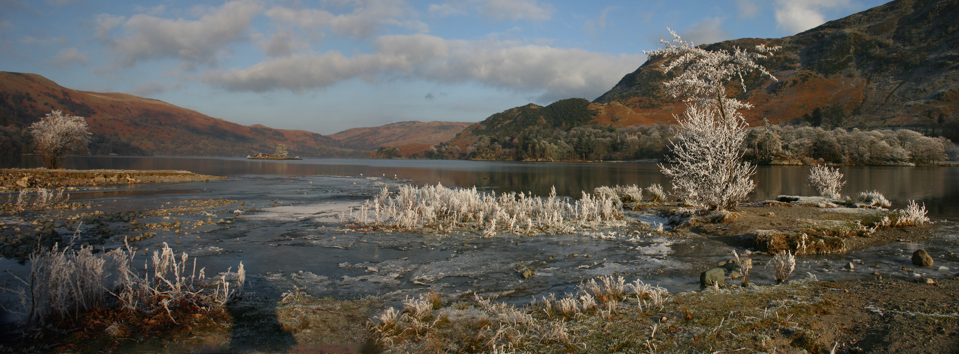 Ullswater freeze, New Years Day  2009