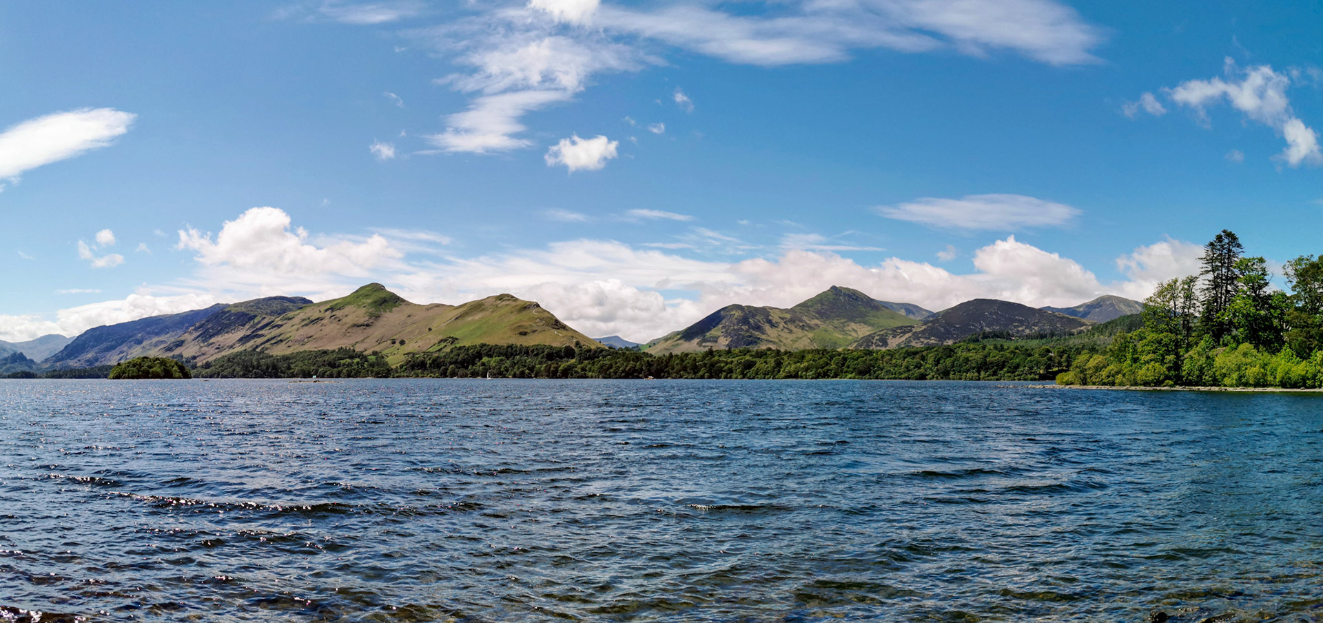 Catbells from across Derwentwater