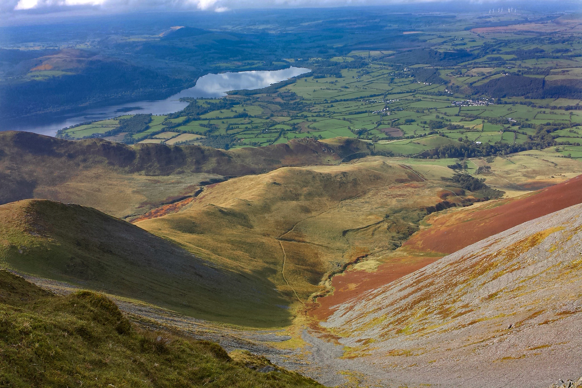 Bassenthwaite from Skiddaw, 2015