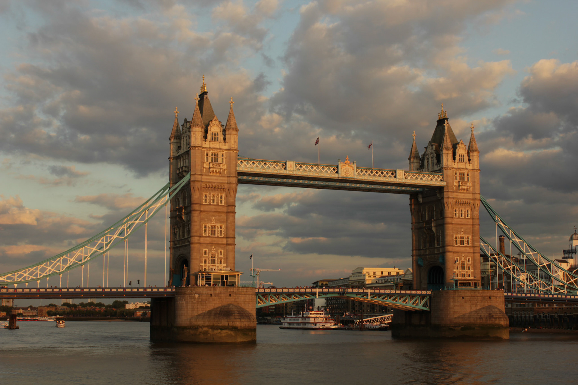 Tower Bridge in the evening sun, 2014