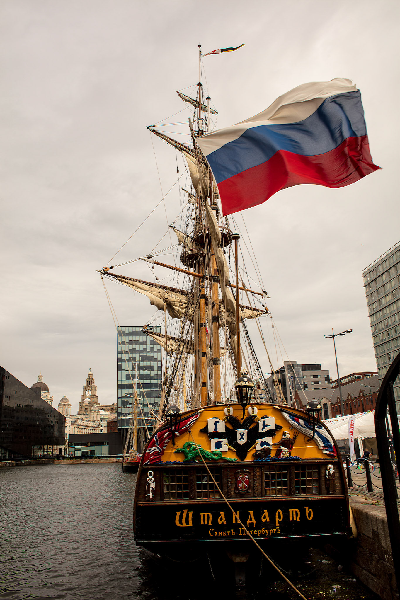 Russian tall ship, Albert Dock, 2017