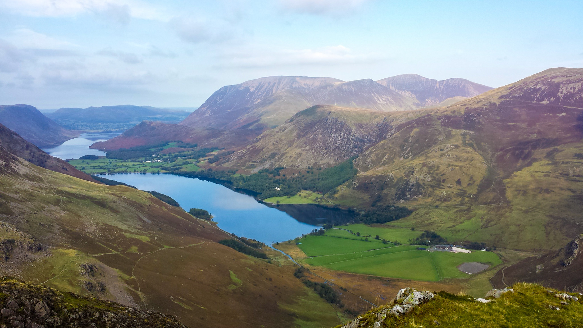 Buttermere and Crummockwater from Haystacks, 2014
