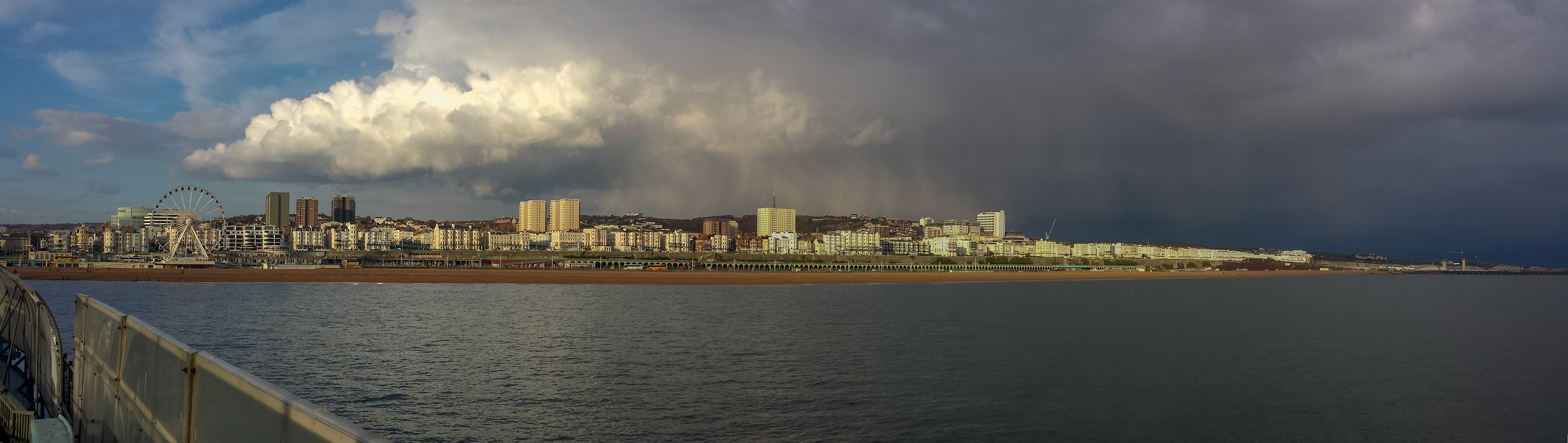 Changing weather over Brighton beach, 2015