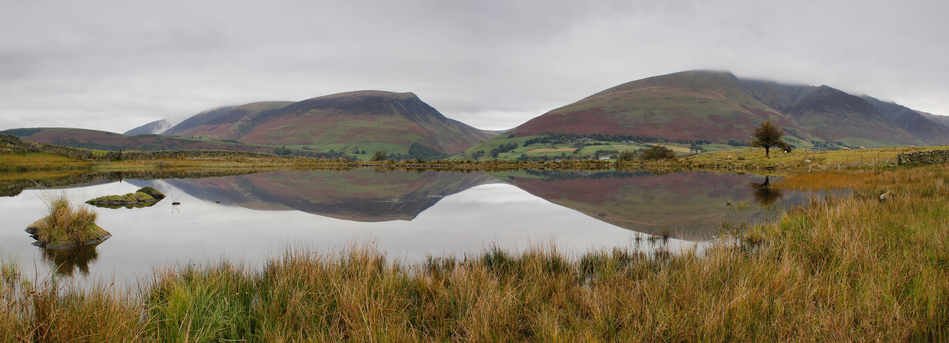 Tewet Tarn panorama, 2010