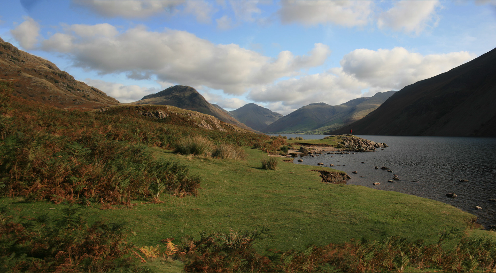 Yewbarrow, Great Gable and Scafell from Wastwater, 2009
