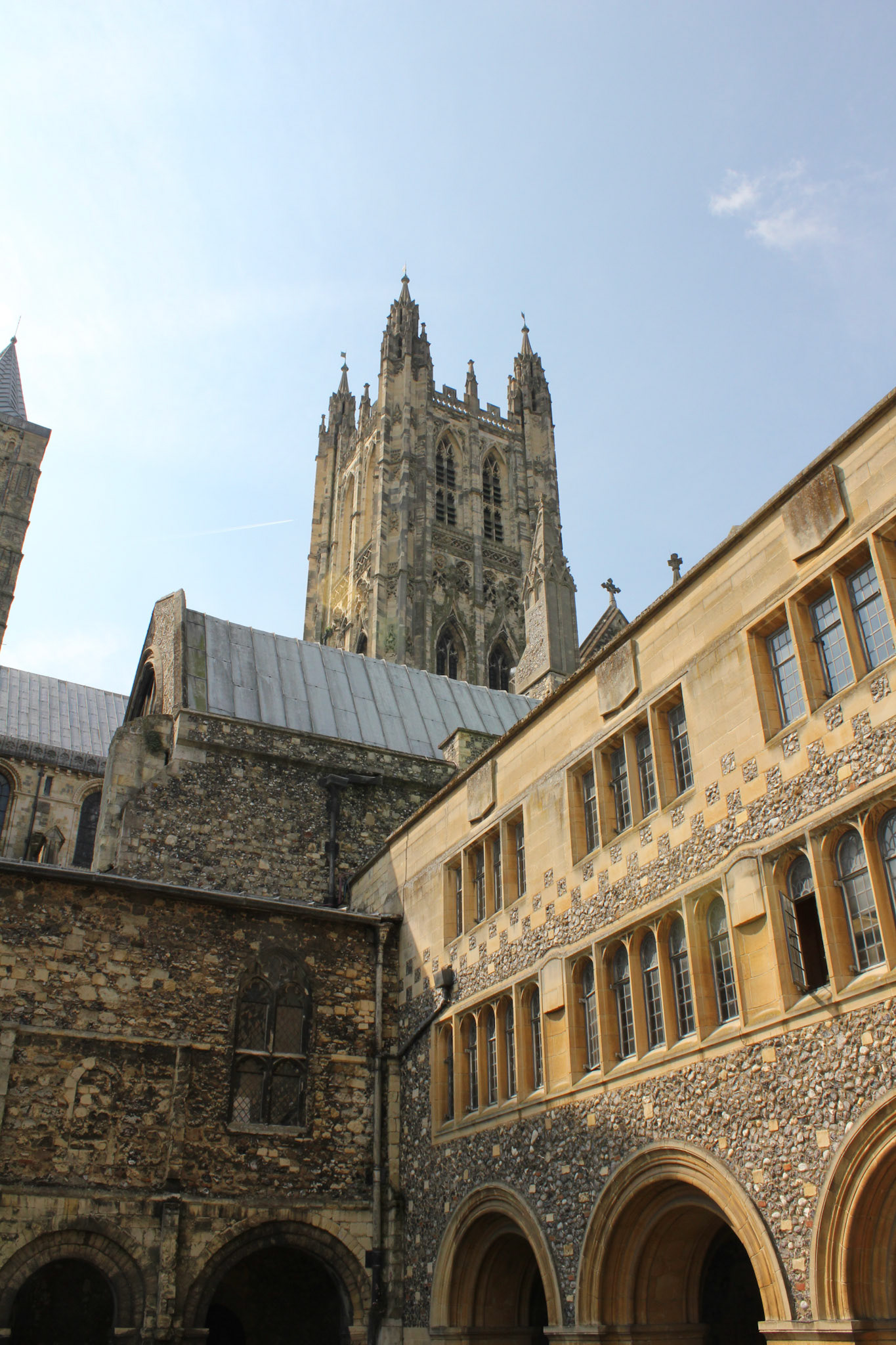 Cathedral tower from college grounds, 2011