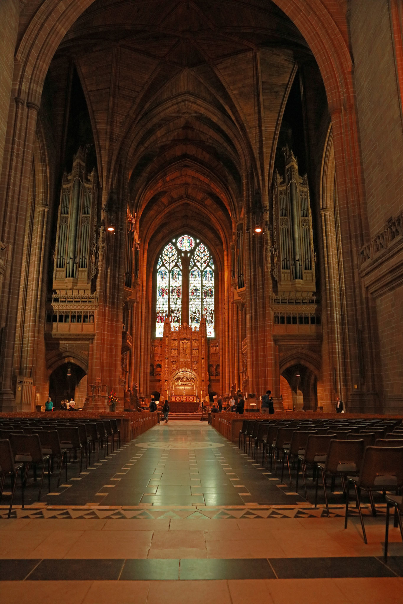 Looking down the nave to the high altar, Anglican Cathedral, 2017