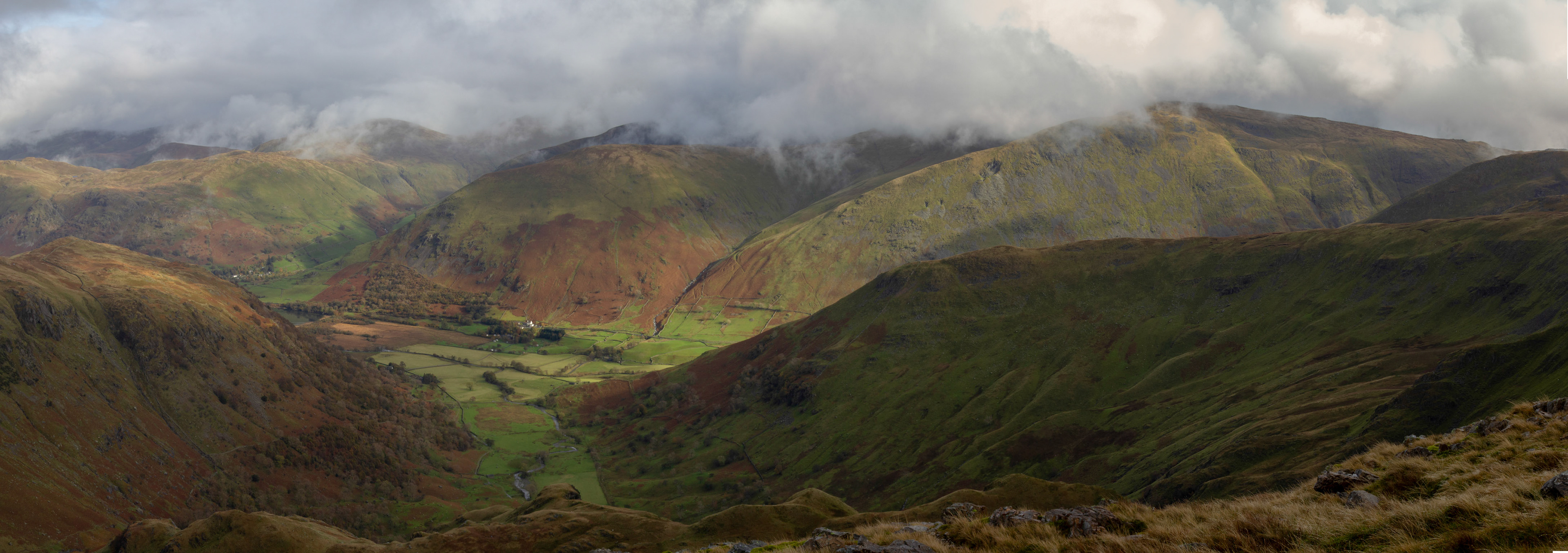 Hartsop Hall view from Dove Crag