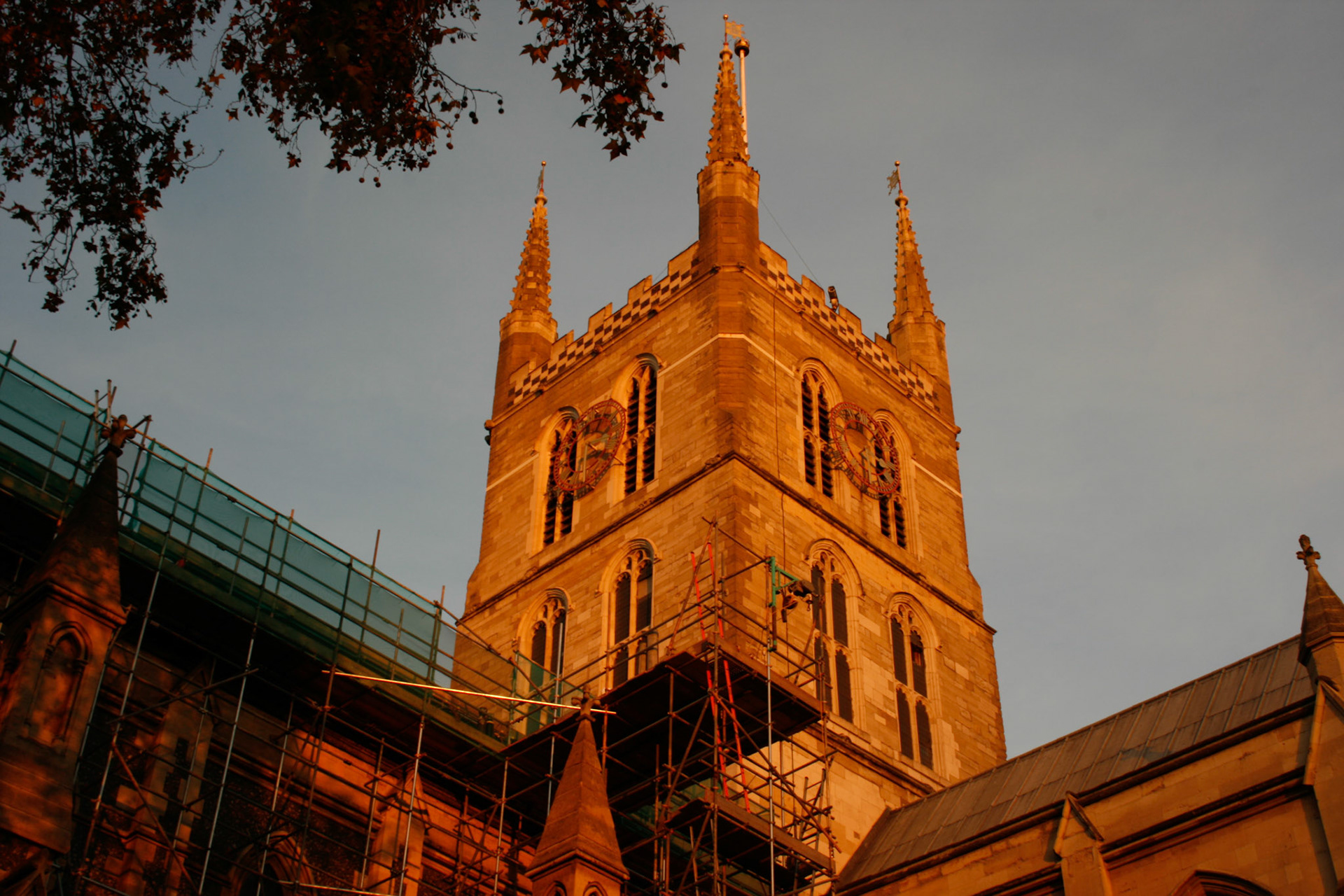 Southwark Cathedral tower, 2014