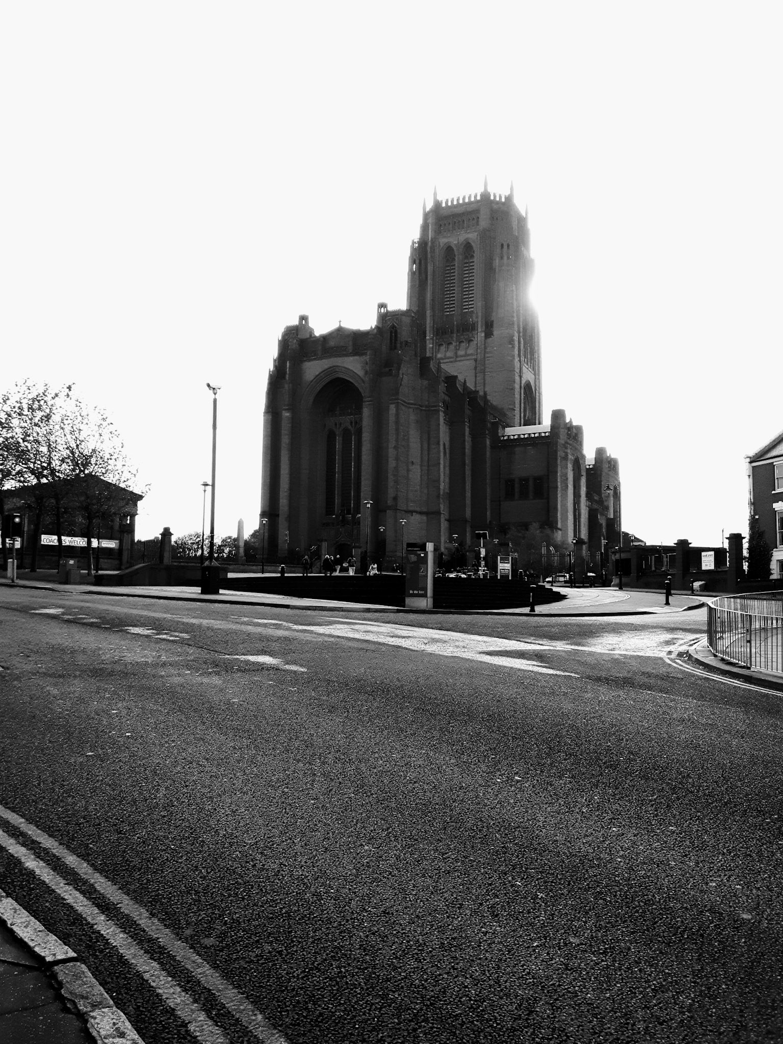 Anglican Cathedral, b&w, 2017
