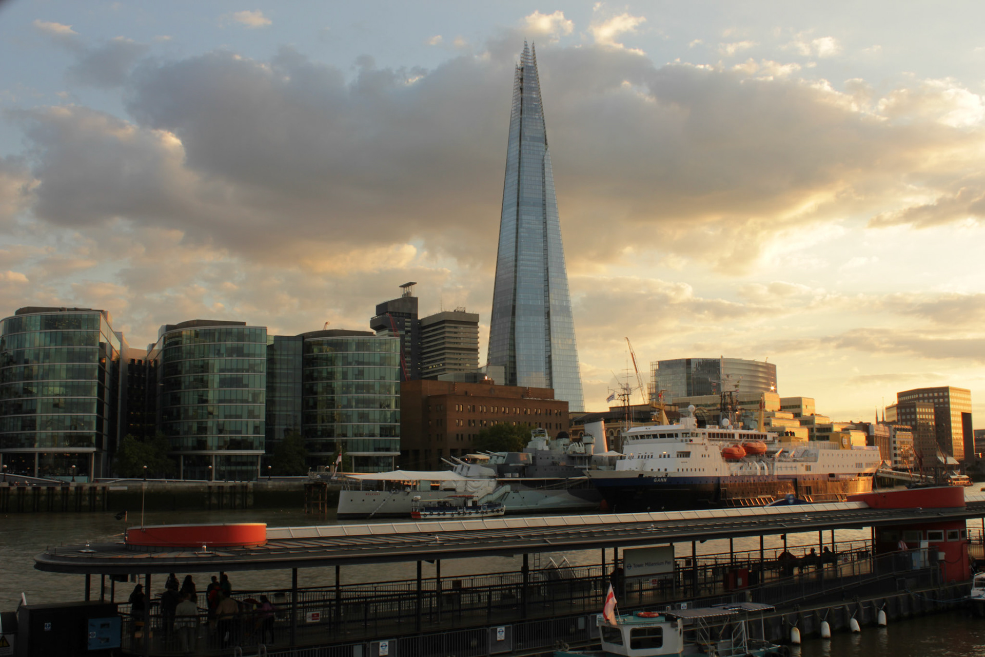 Shard and HMS Belfast, 2014