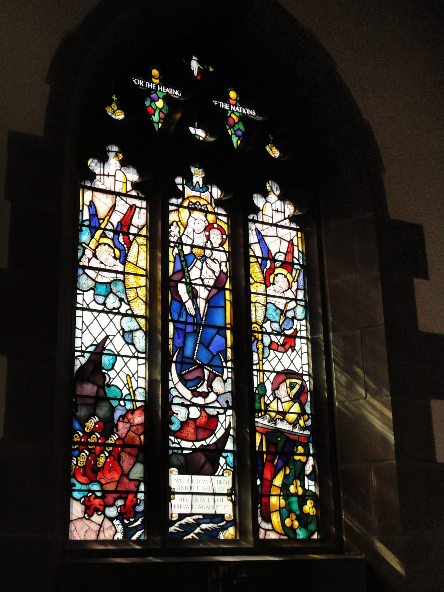 Stained glass window, St Nicholas Church, 2011