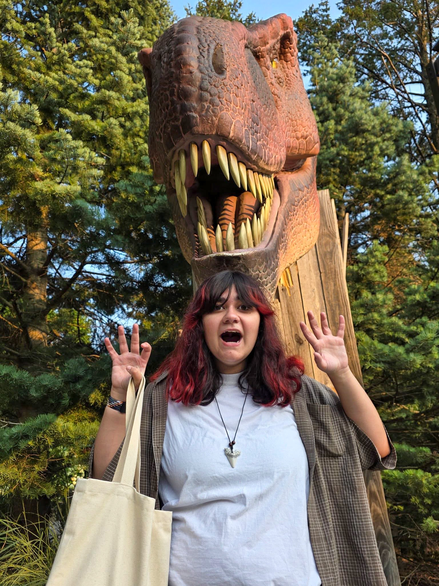 OMG A TREX!! RUN!!!