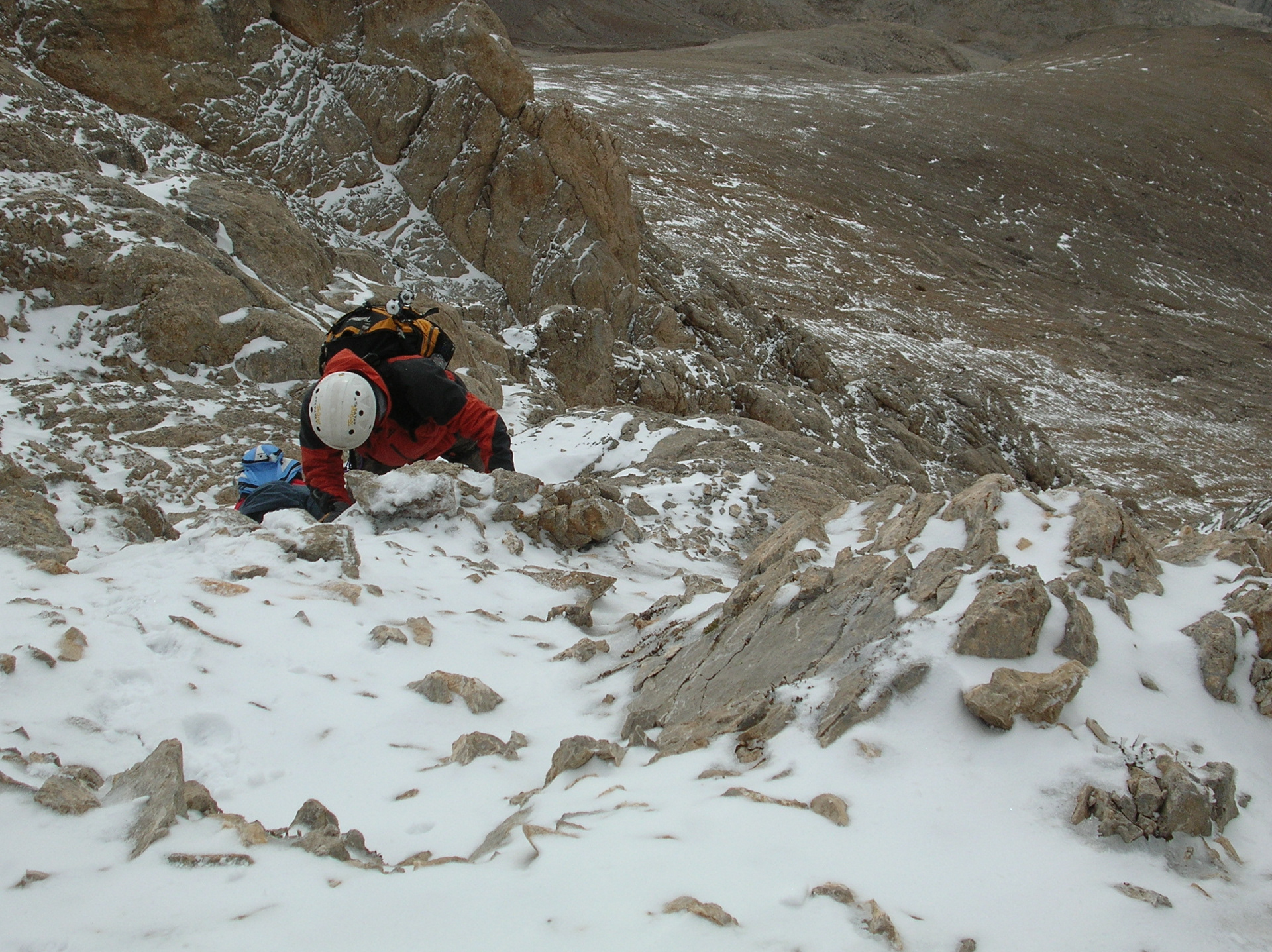 Karlı zeminde zorlandığımız nokta