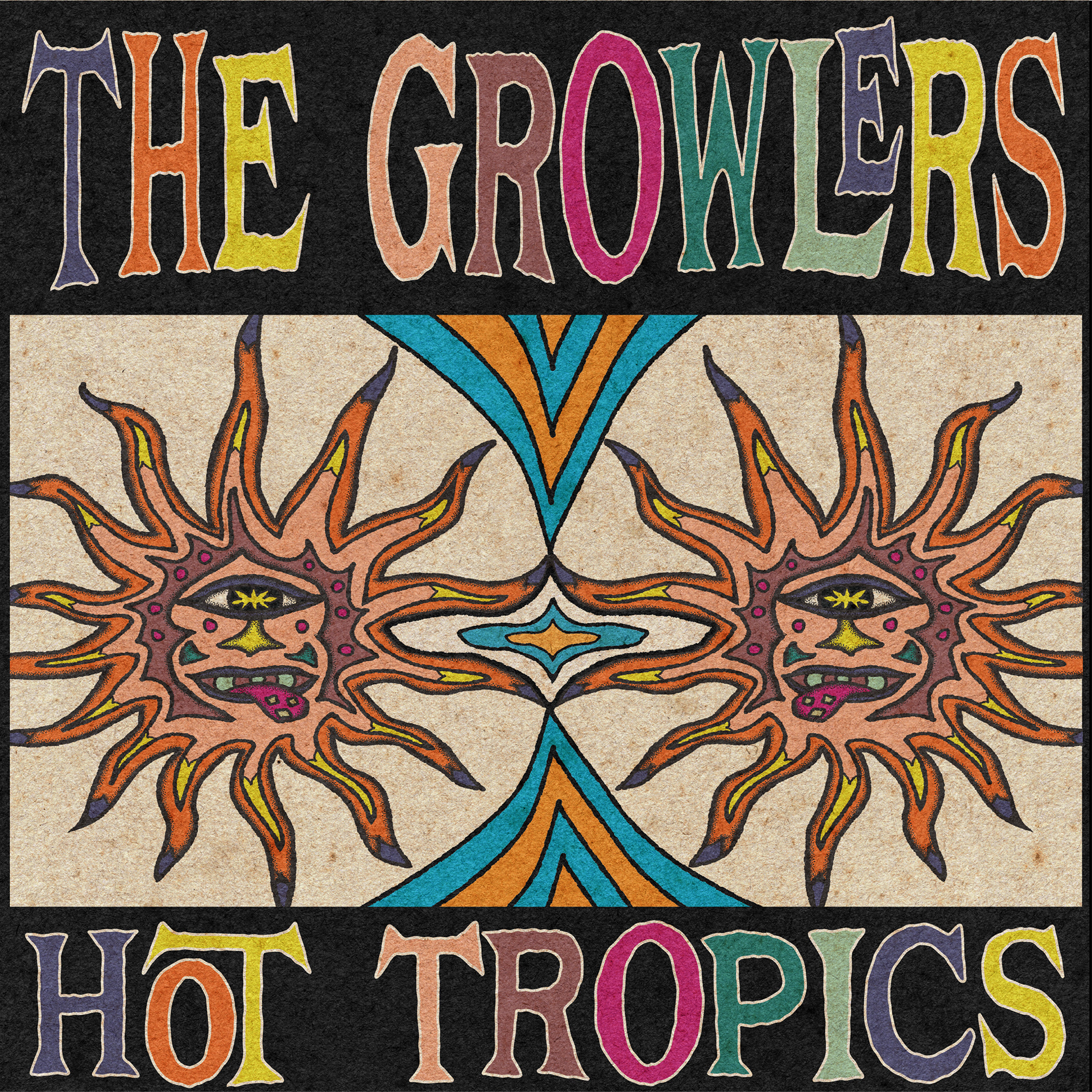 Mock vinyl cover for "The Growlers"