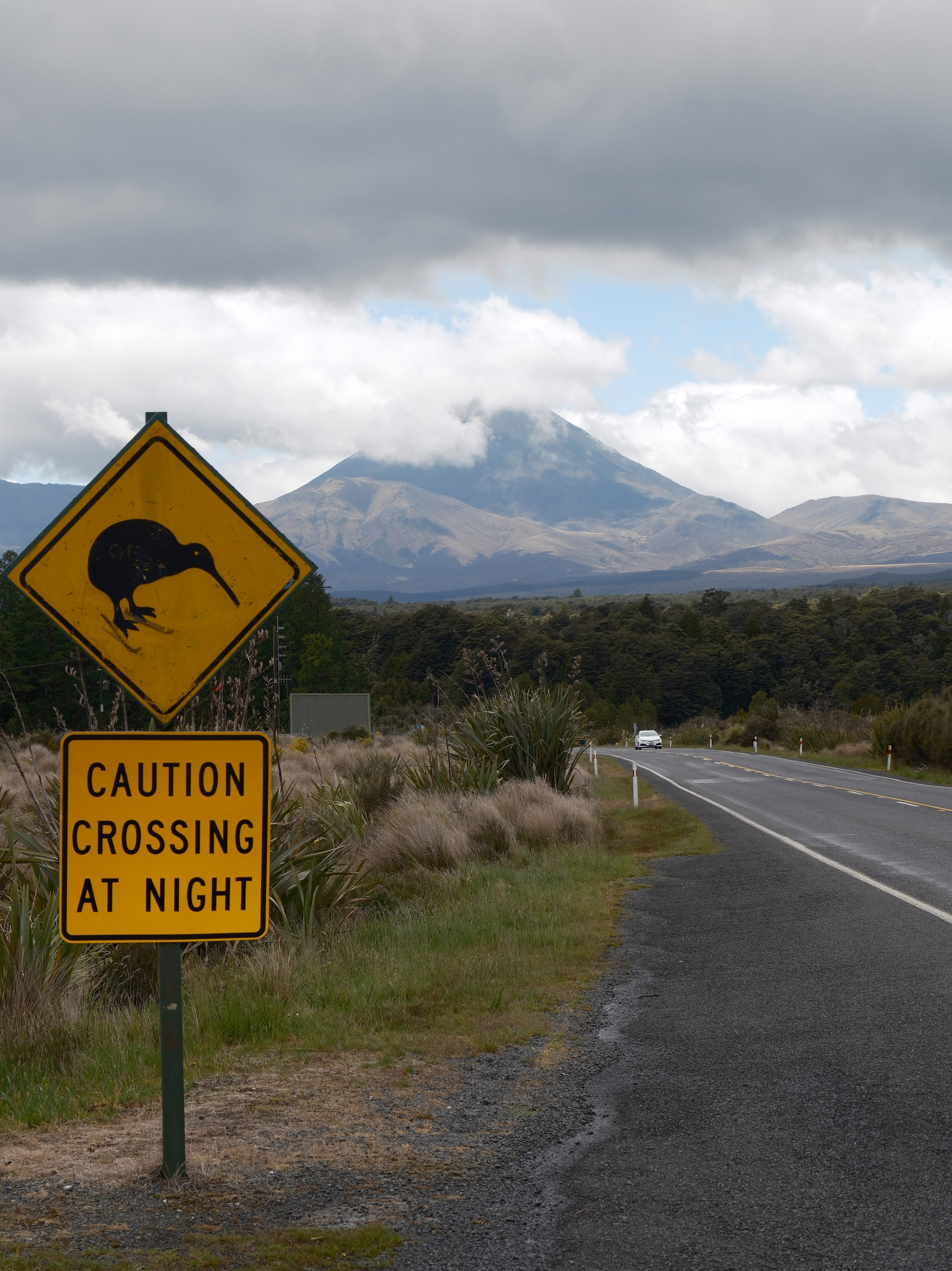 Tongariro National Park, Mount Ngauruhoe ahead