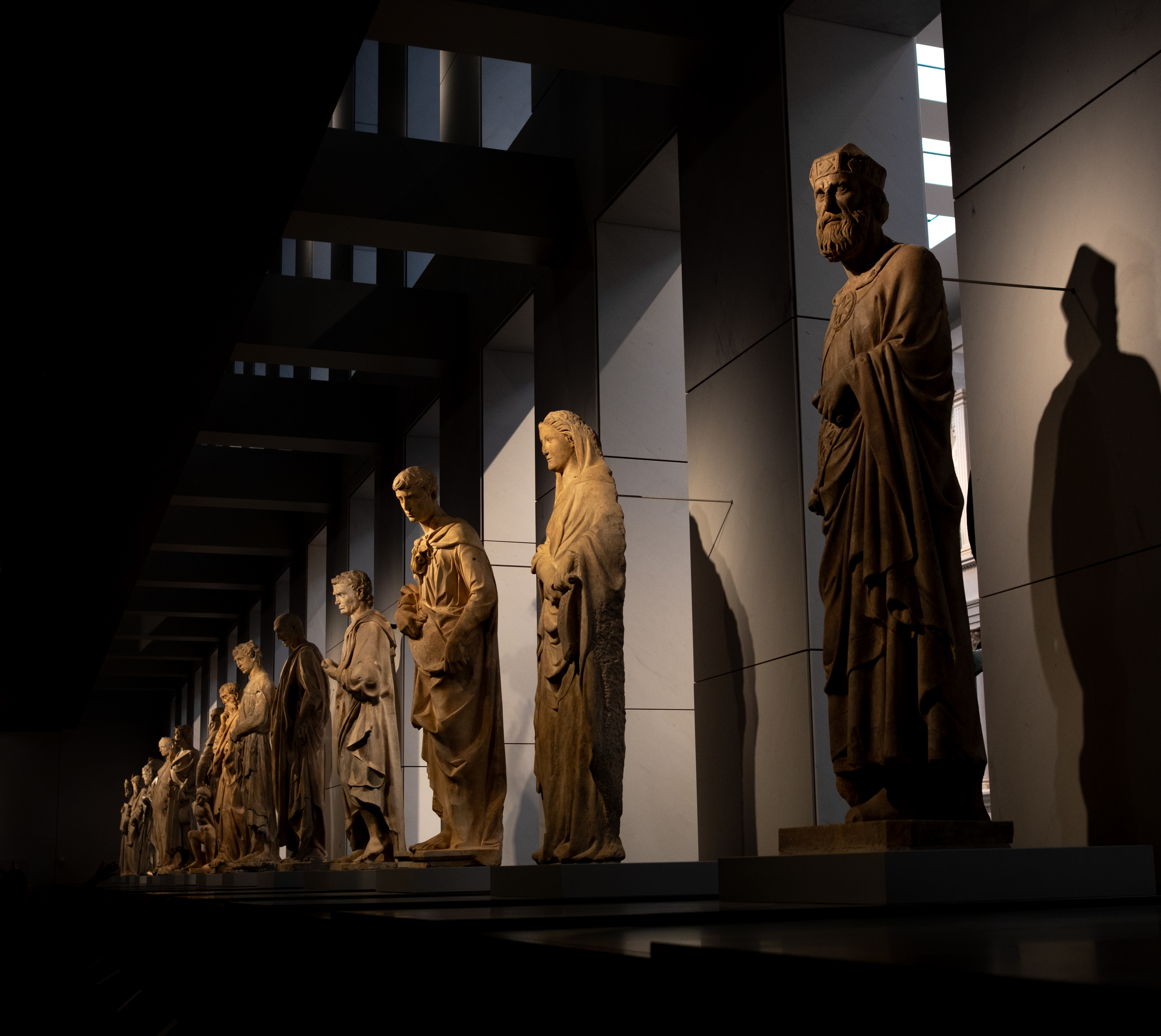 Sculptures that once adorned Giotto's Bell Tower 