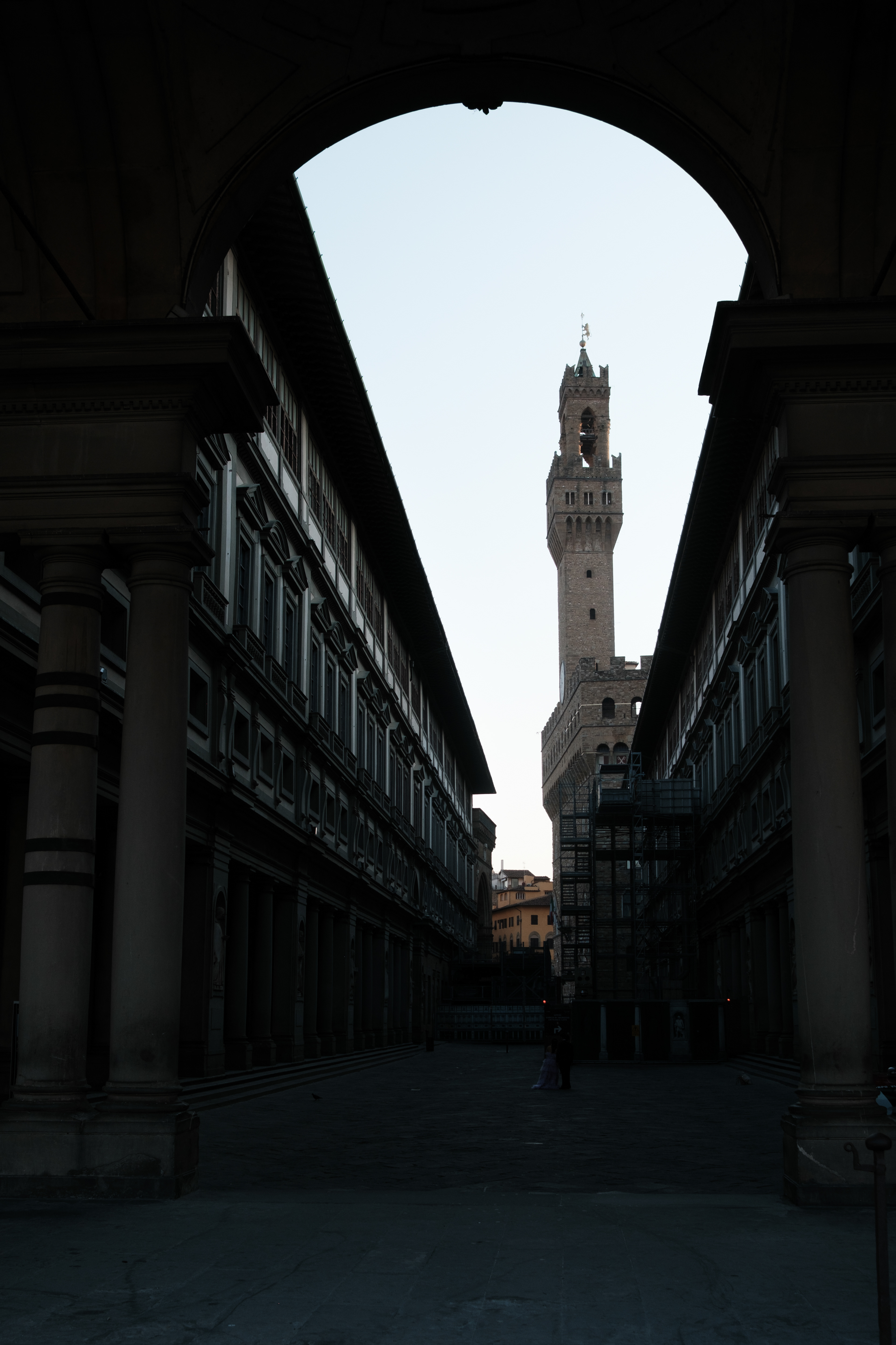 Palazzo Vecchio from Uffizi Gallery