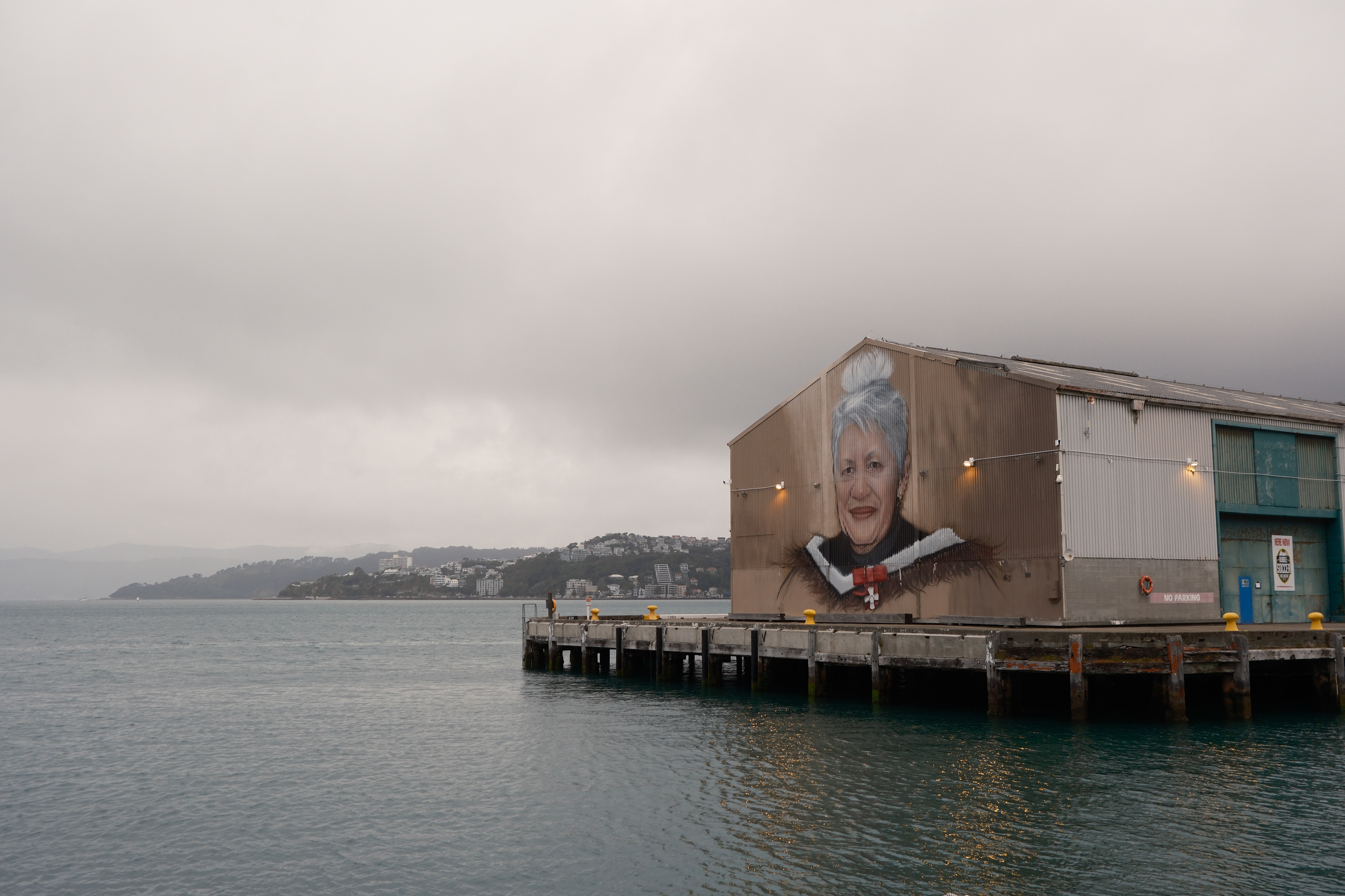 Mural of Whaea June Te Raumange Jackson (artist Graham Hoete)