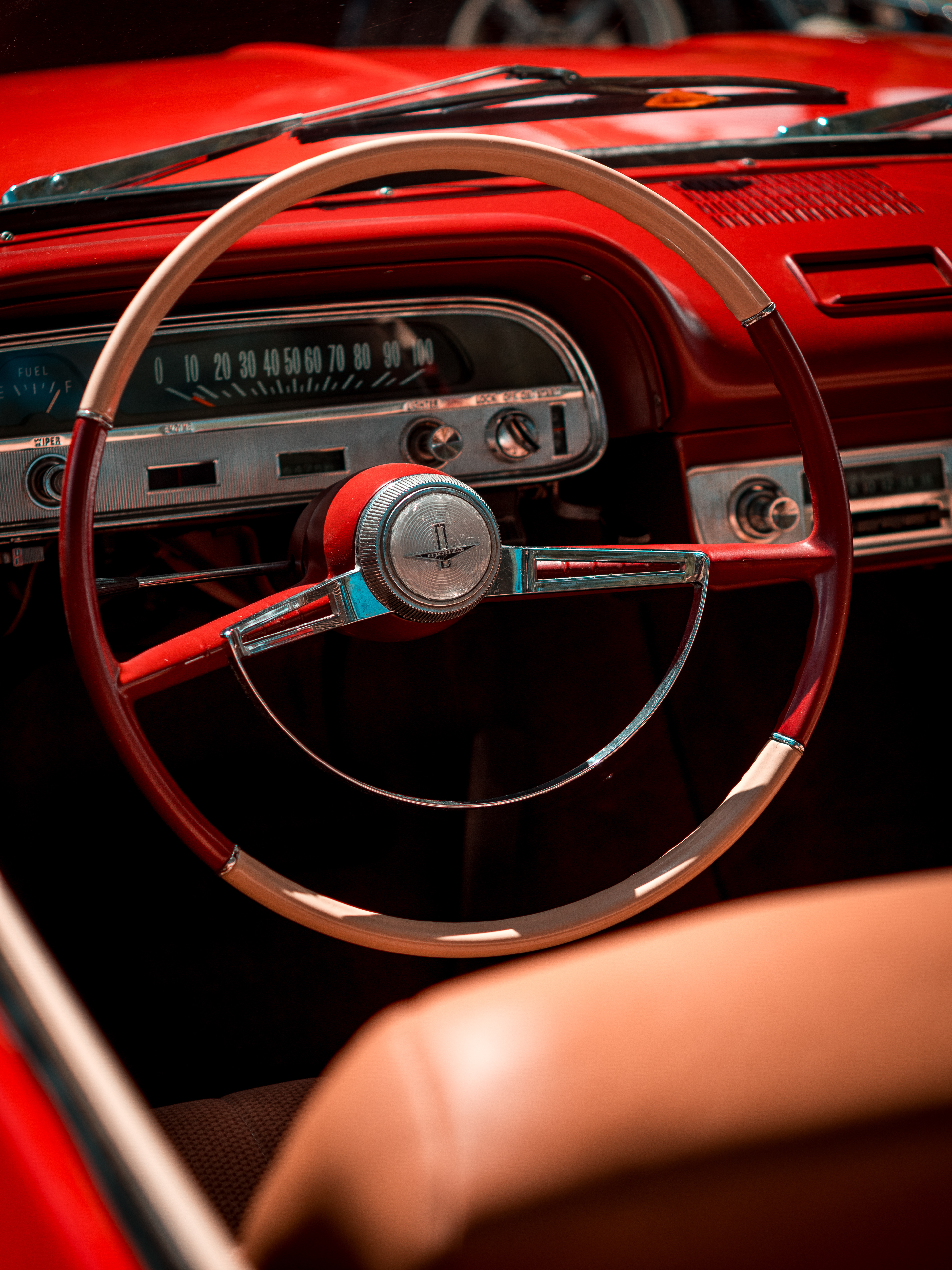 Vintage red.