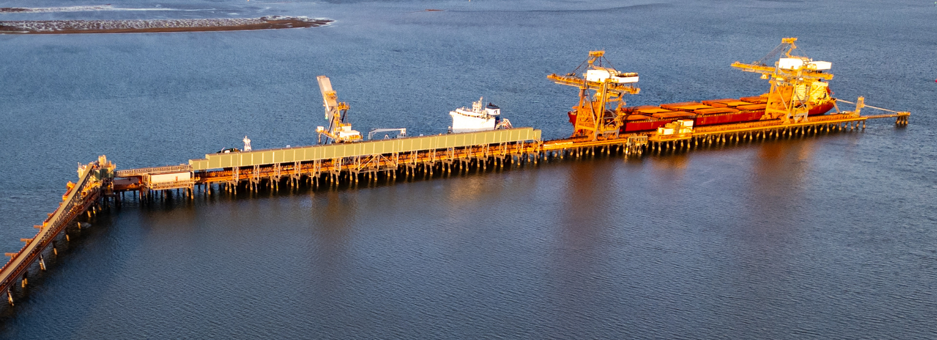 RTA Yarwun Wharf, from drone