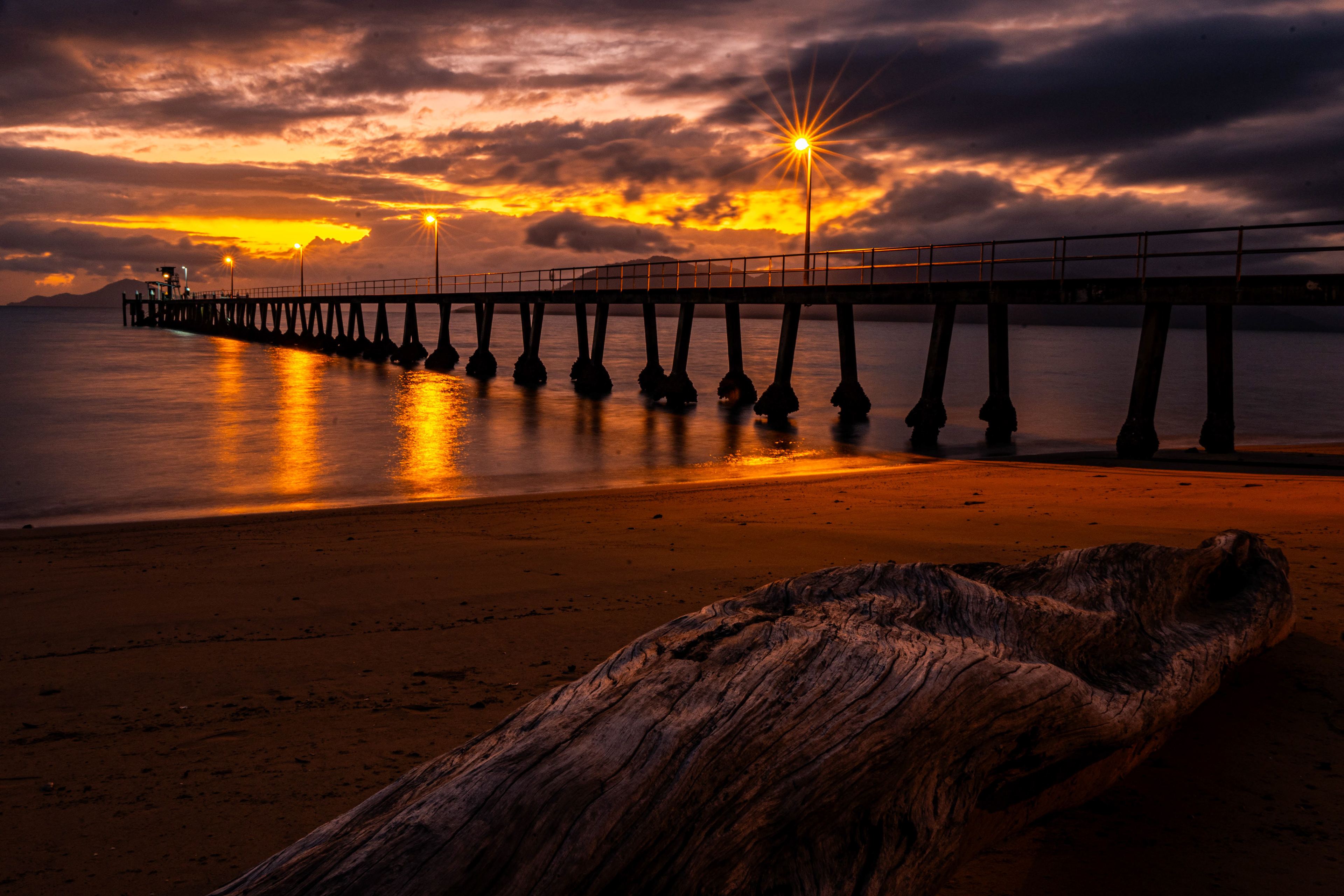 Dawn over the Cardwell Jetty.