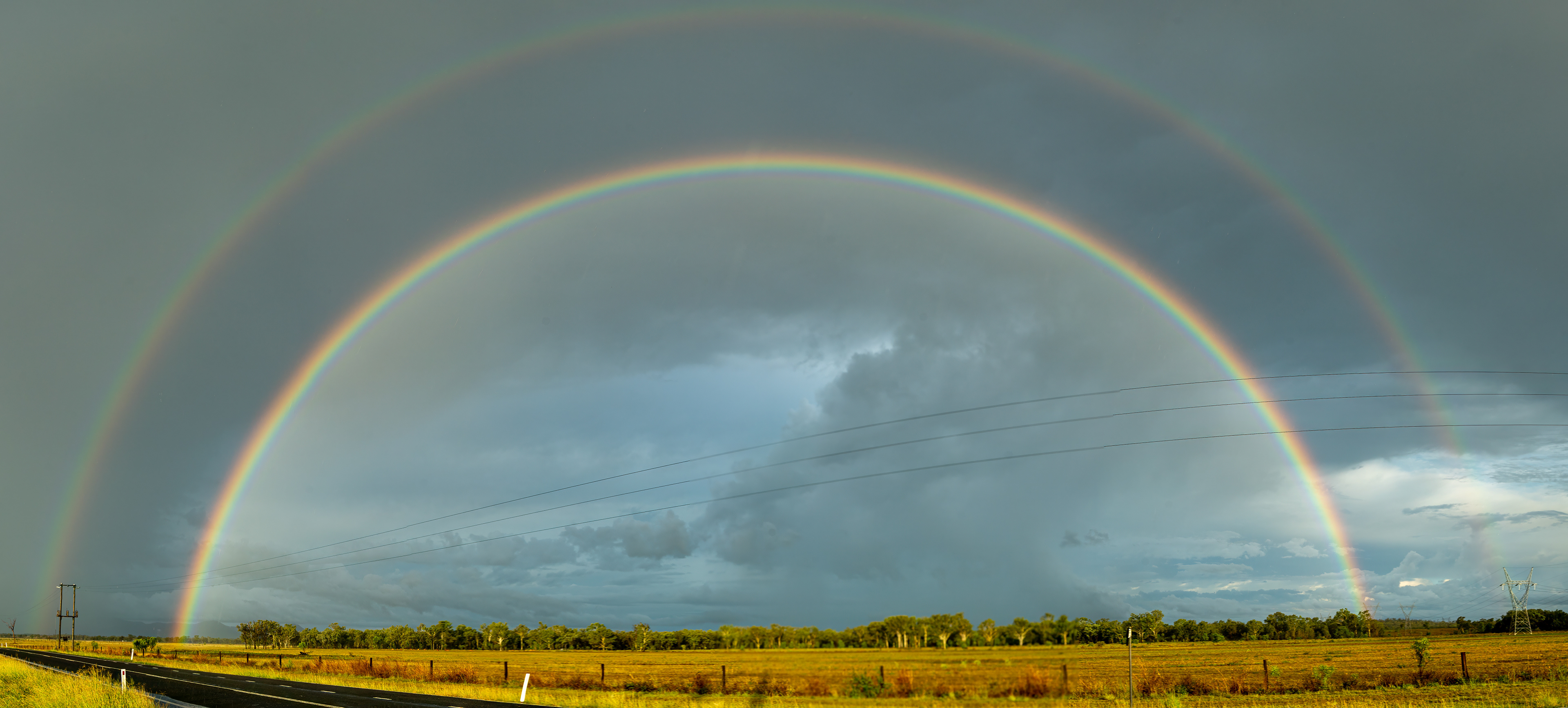 Double rainbow, just to the South of Rockhampton
