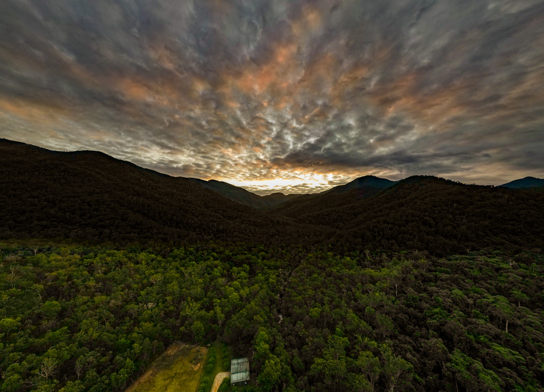 Sunset over Butterfly Valley