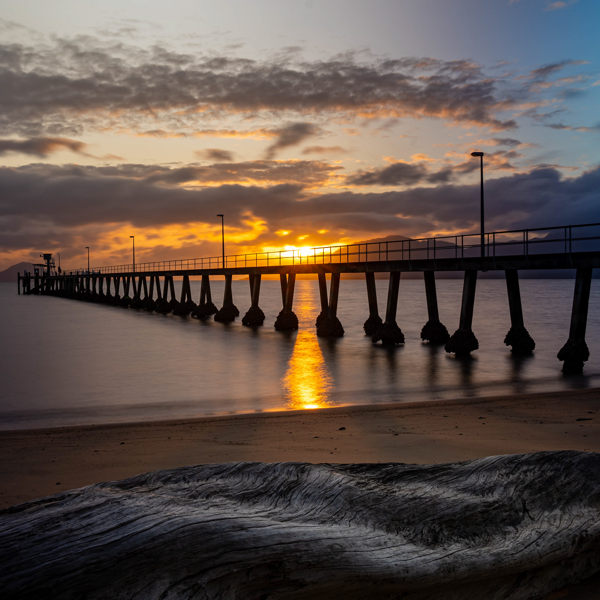 Dawn over the Cardwell Jetty.