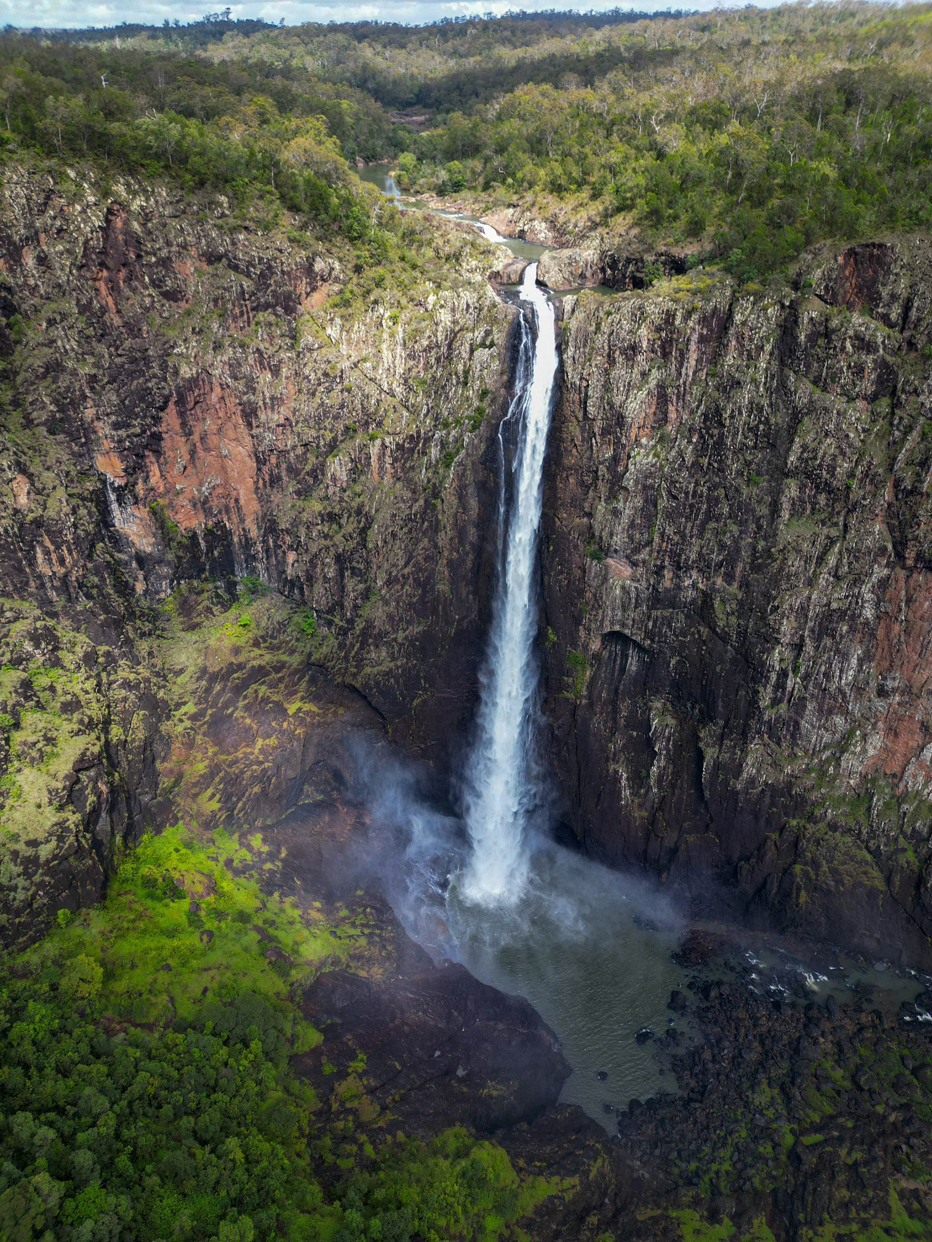 Wallaman Falls, drone photo