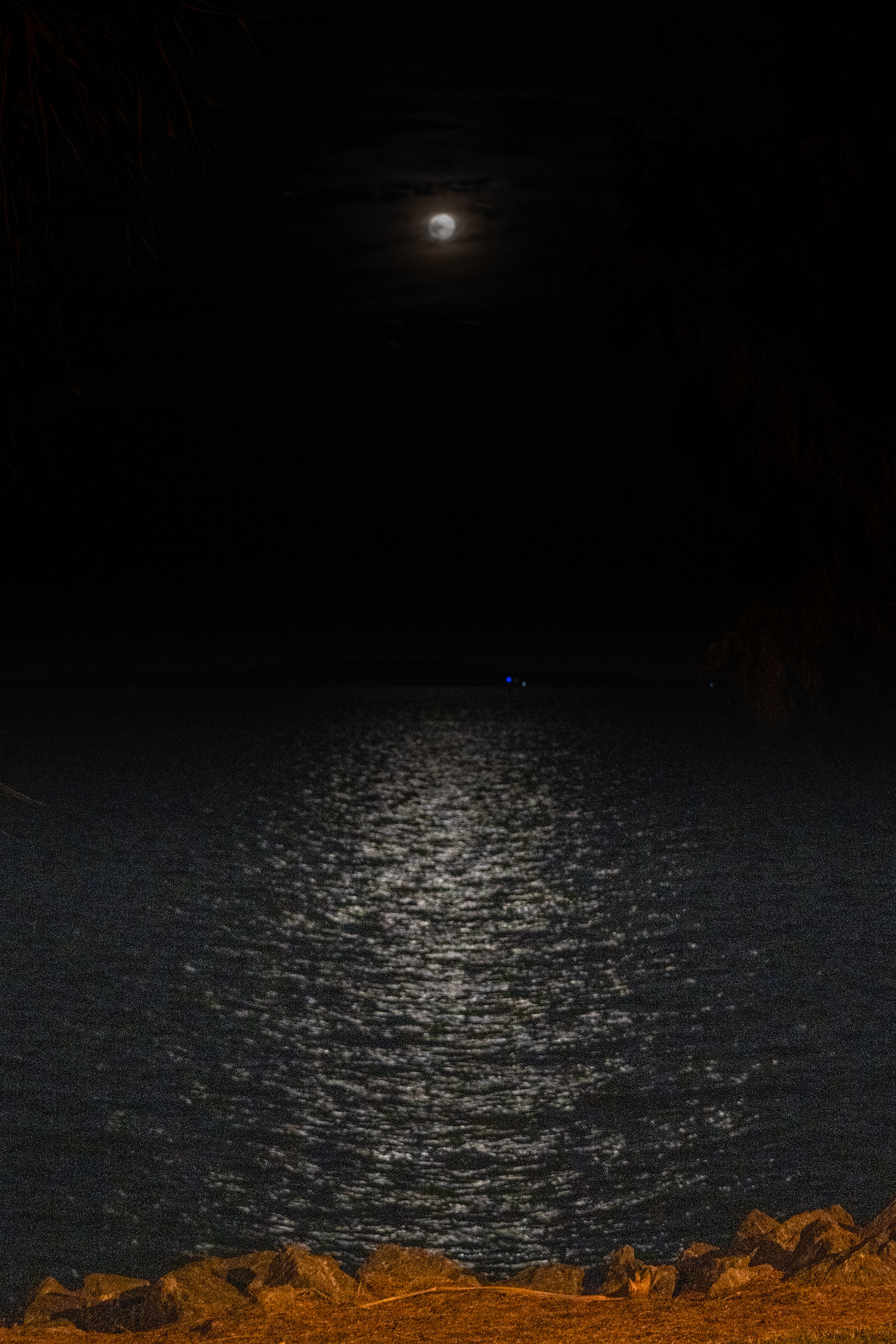 Moonrise from the Gladstone Marina