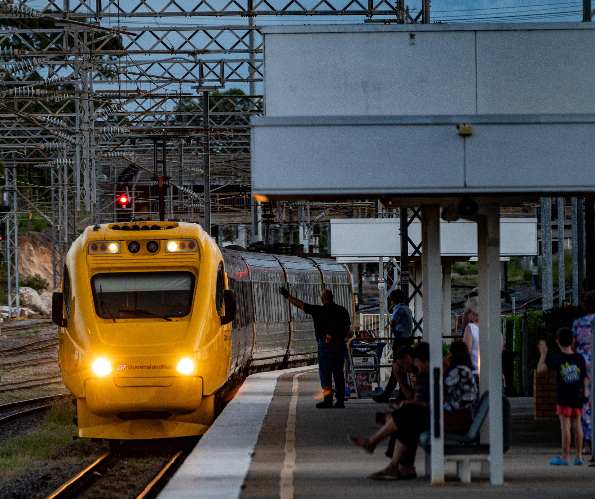 The tilt train arrived in Gladstone