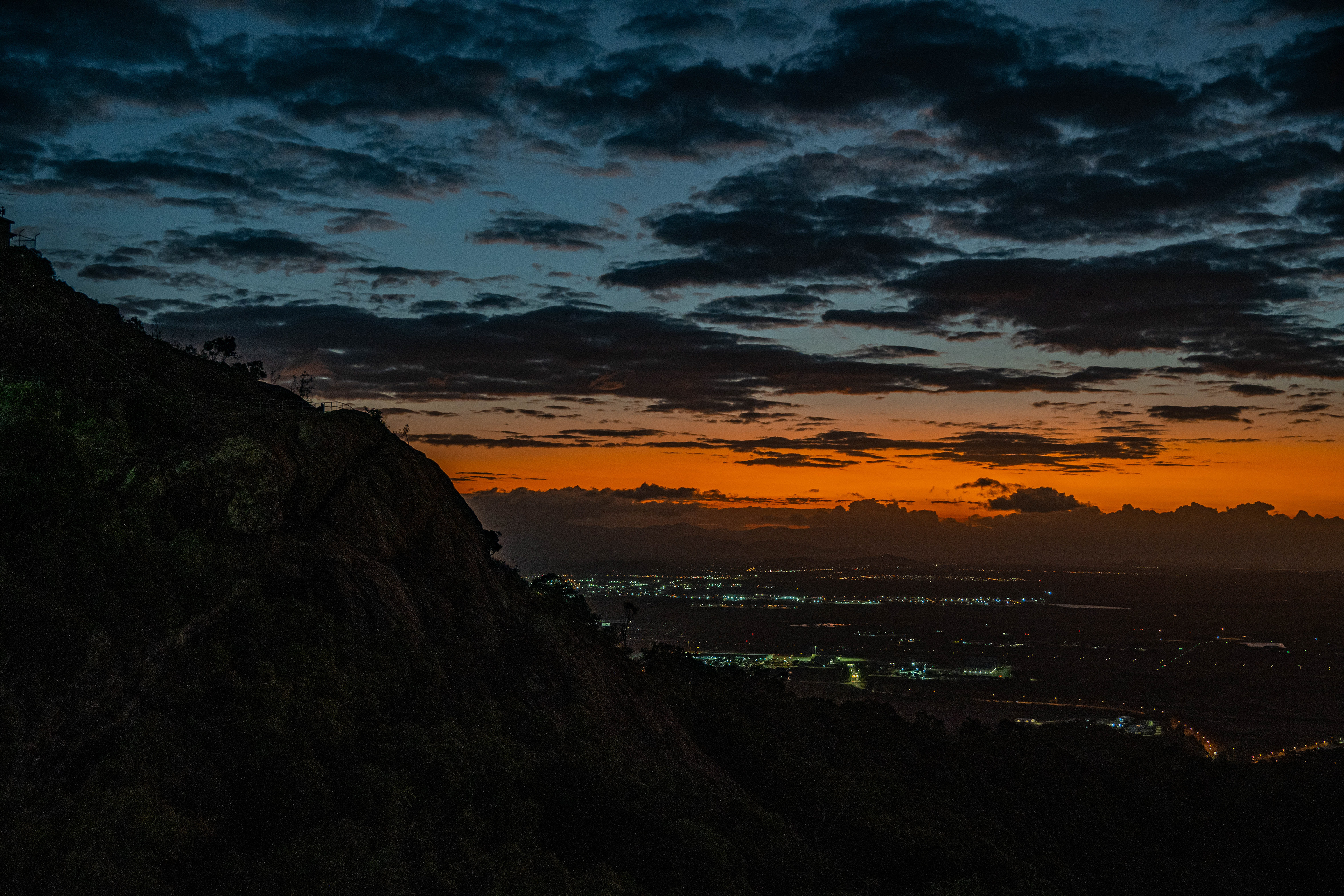Sunset over Townsville from Castle Hill