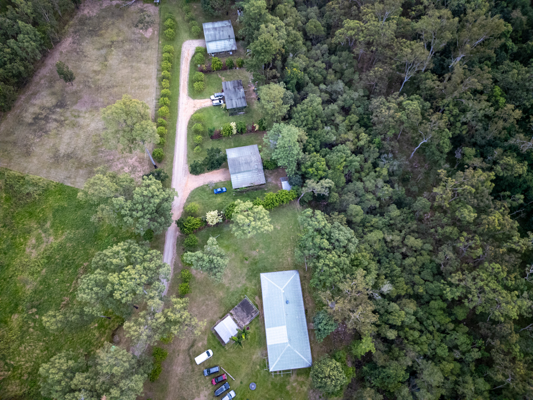 Butterfly Valley, we were in the larger cabin in the bottom of the image. The creek flows down on the right.
