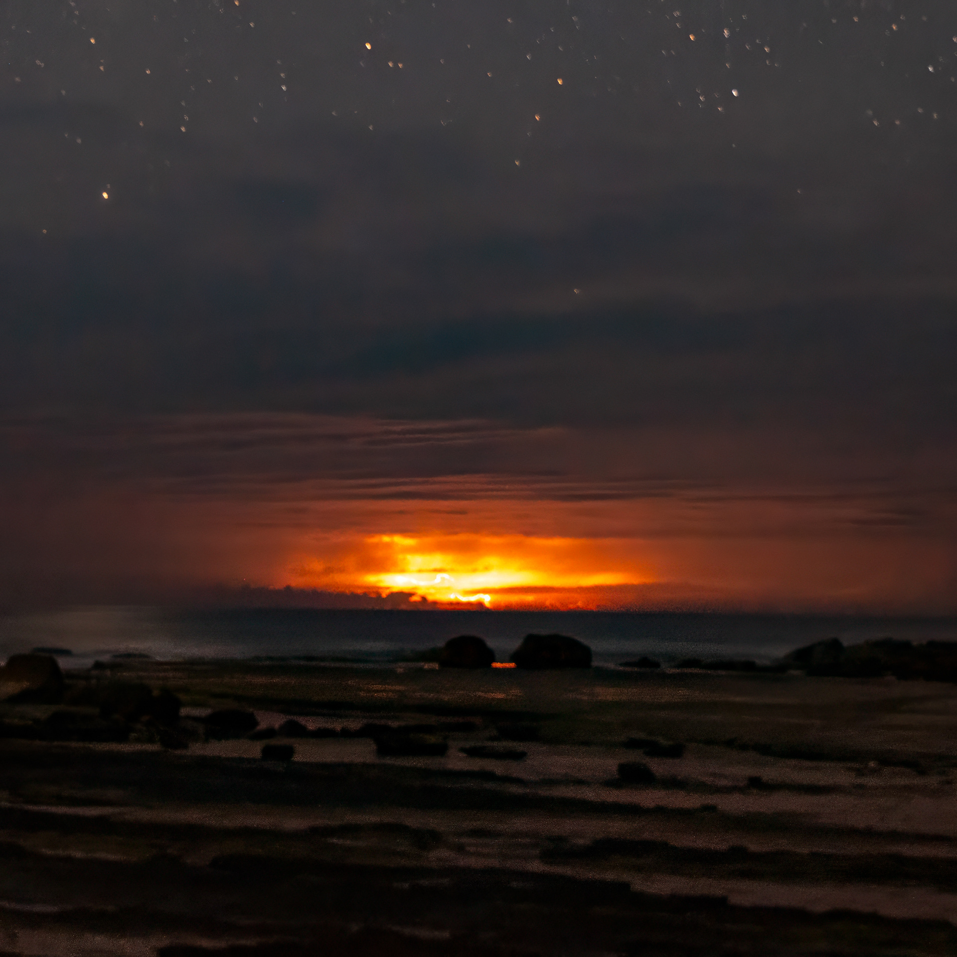 Storm out to sea, Point Cartwright
