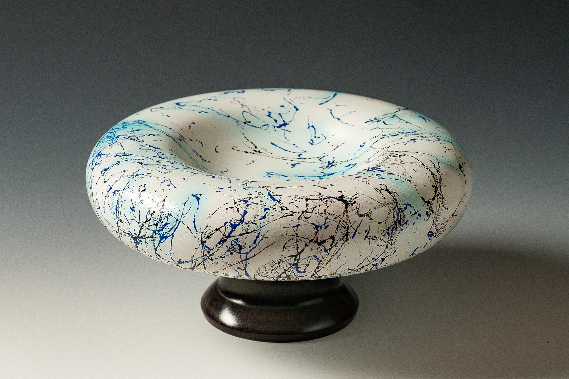 Painted Maple bowl - 8" x 4" - $125