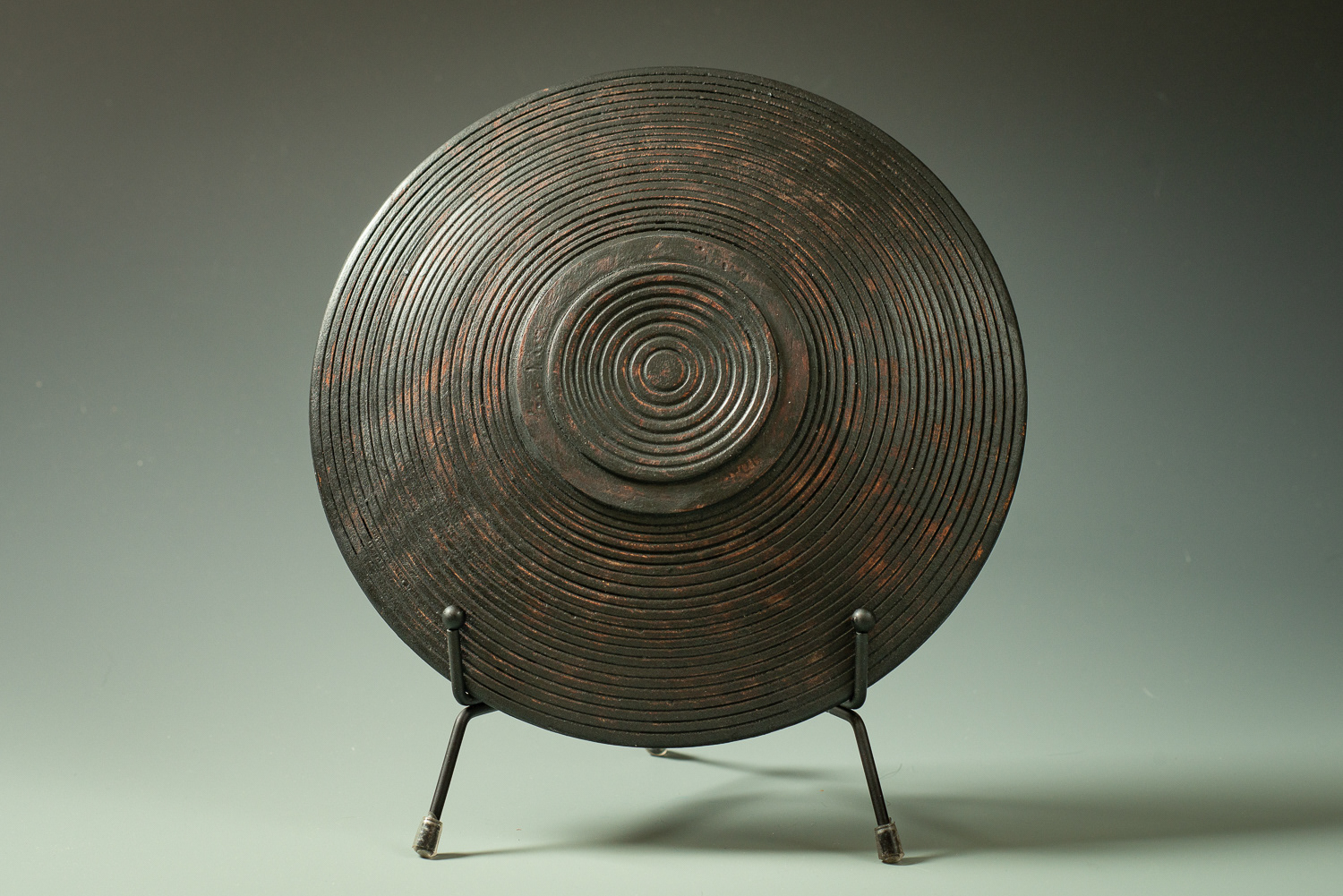 Carved and textured platter - back side $110