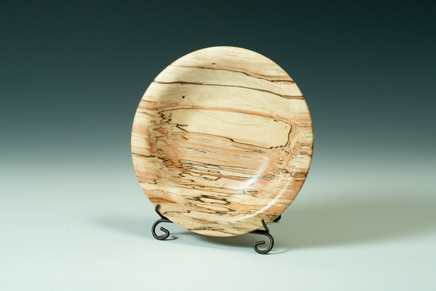 Spalted Box Elder Platter - 7" X 1 1/4" $40