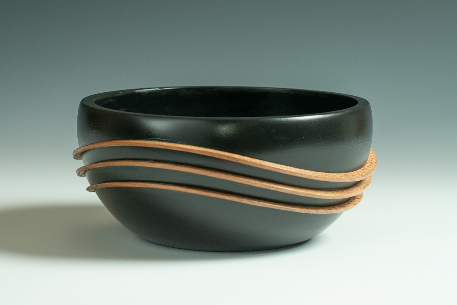 Maple and Oak with black dye - 9" x 4" - $290