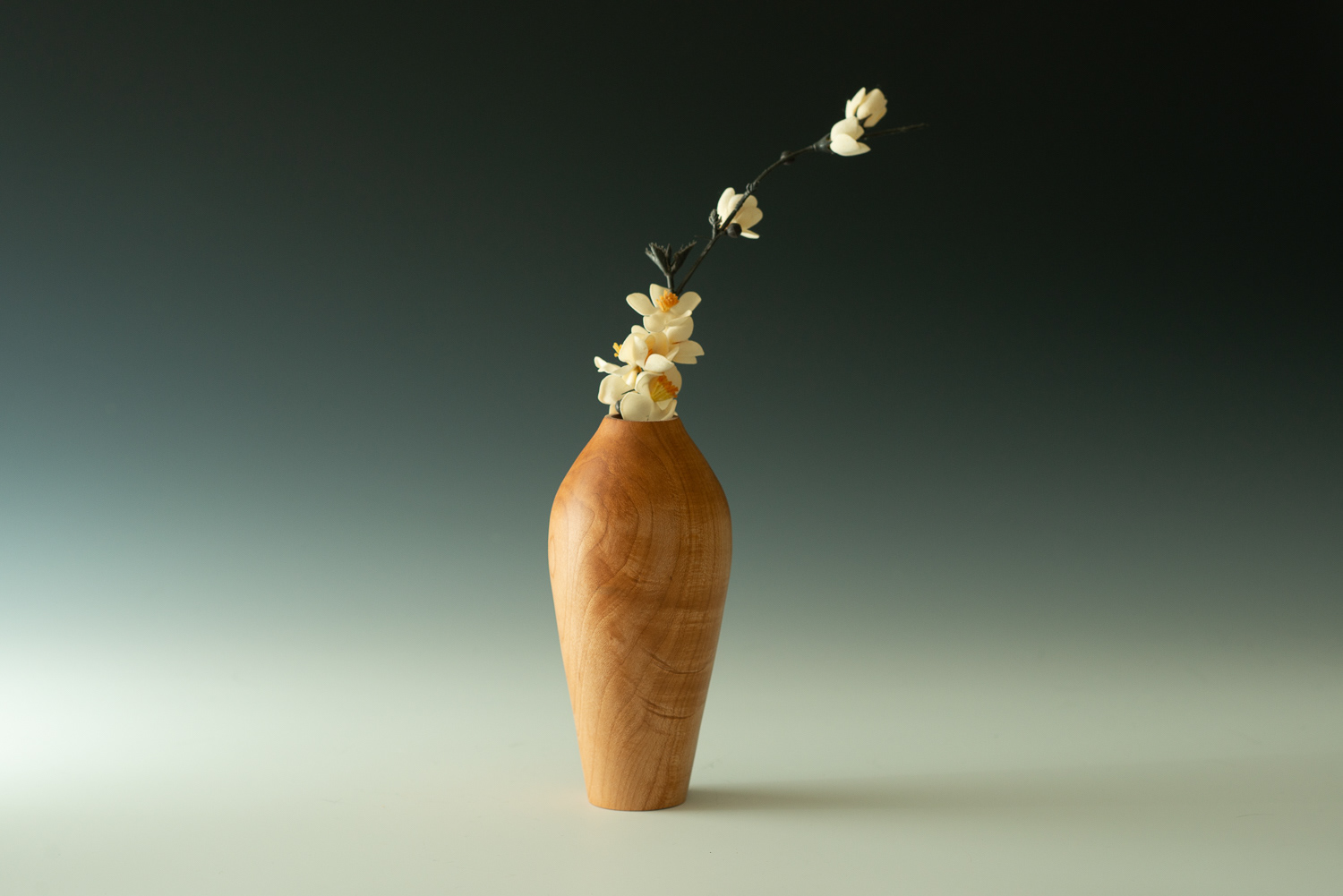 SOLD Cherry vase - 8" x 3"
